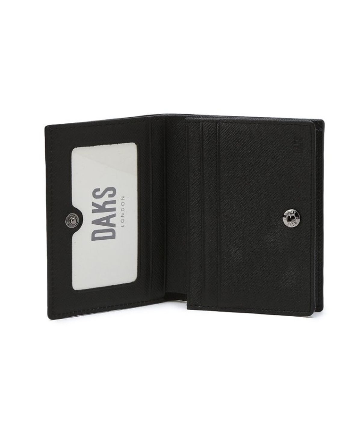 닥스 남성 액세서리(DAKS MEN'S ACCESSORIES) 에딘버러PVC 체크 블랙 명함지갑_DBHO6EE41BK