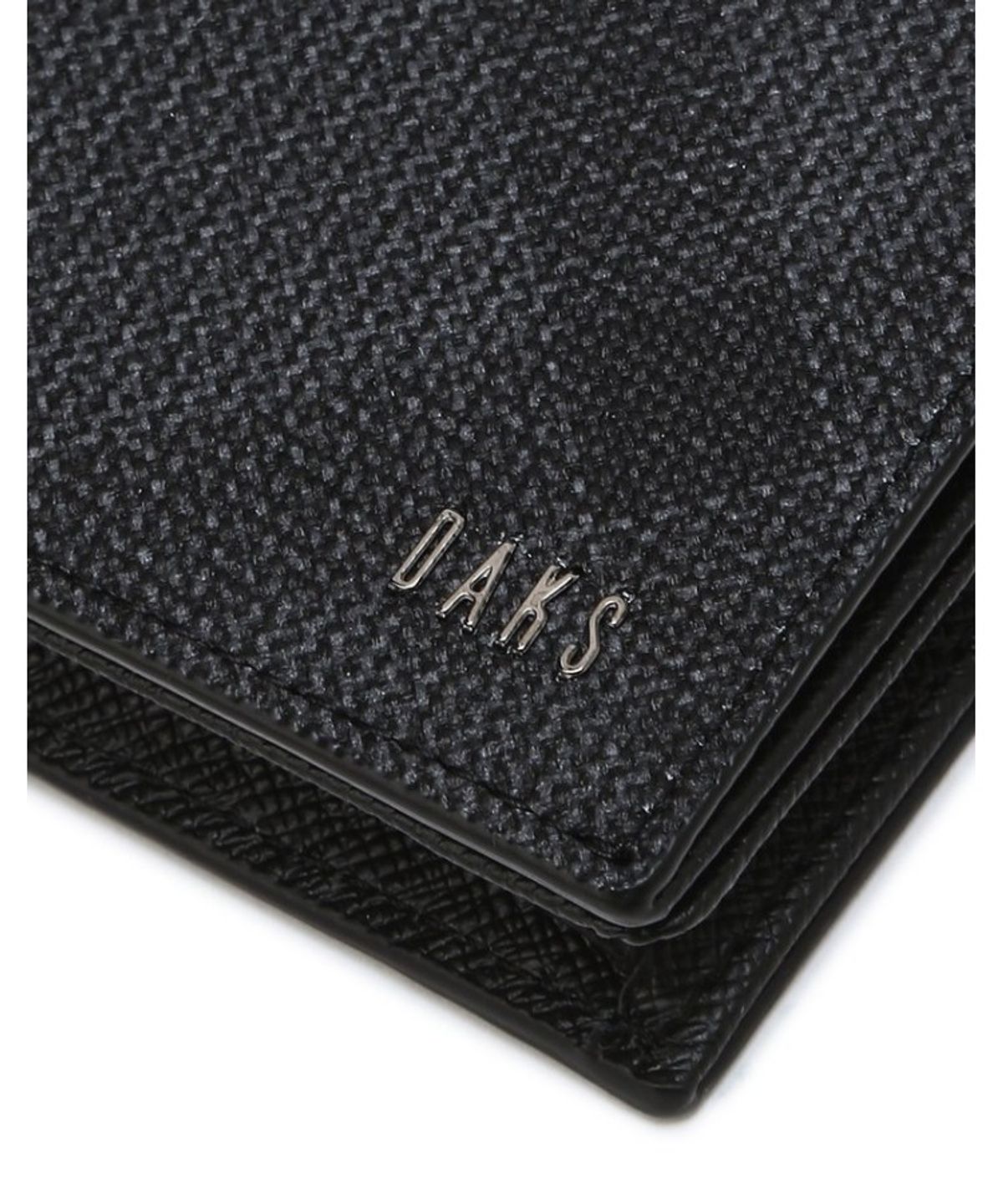 닥스 남성 액세서리(DAKS MEN'S ACCESSORIES) 에딘버러PVC 체크 블랙 명함지갑_DBHO6EE41BK