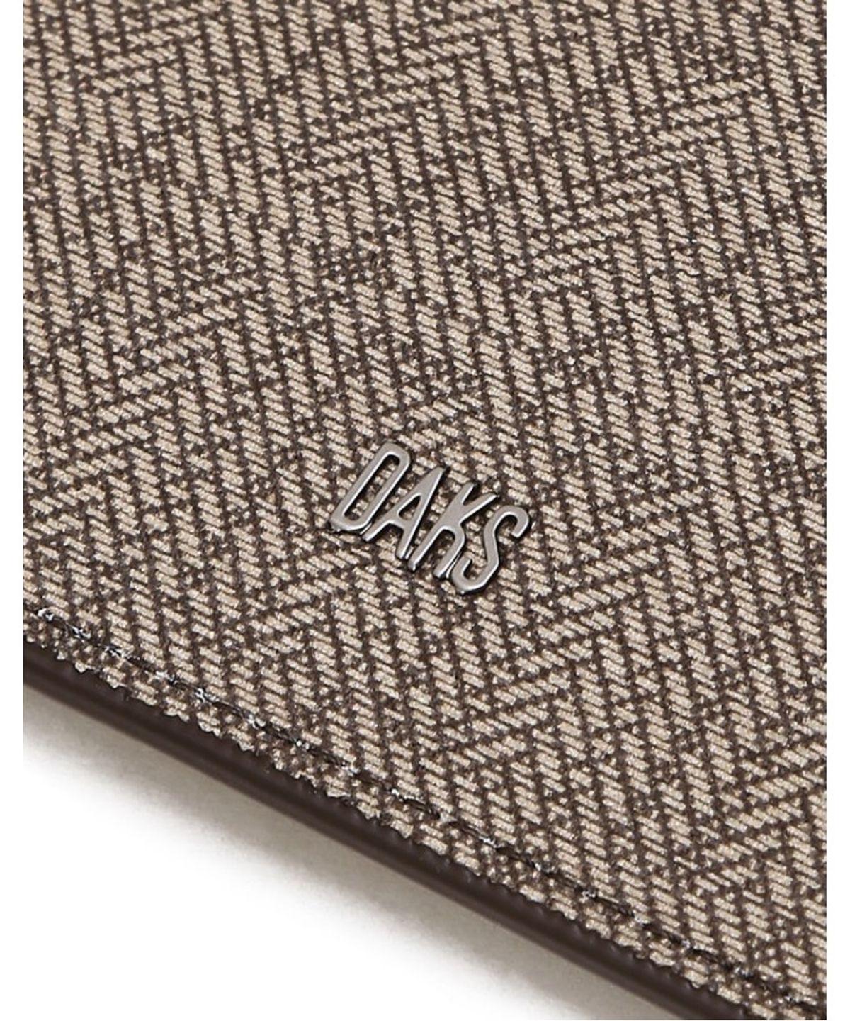 닥스 남성 액세서리(DAKS MEN'S ACCESSORIES) 브라운 가죽콤비 멀티지퍼홀더_DBHO6E758W3