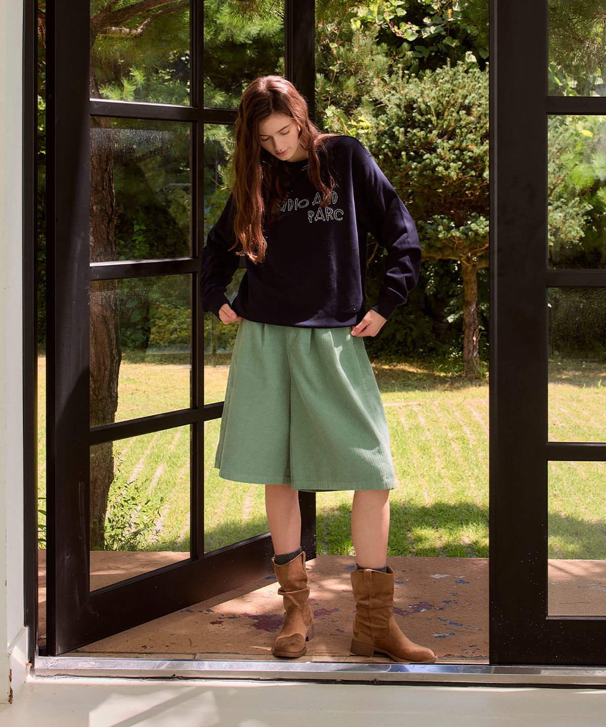 스튜디오앤파르크(STUDIO&PARC) Stitch Sweatshirt_Navy