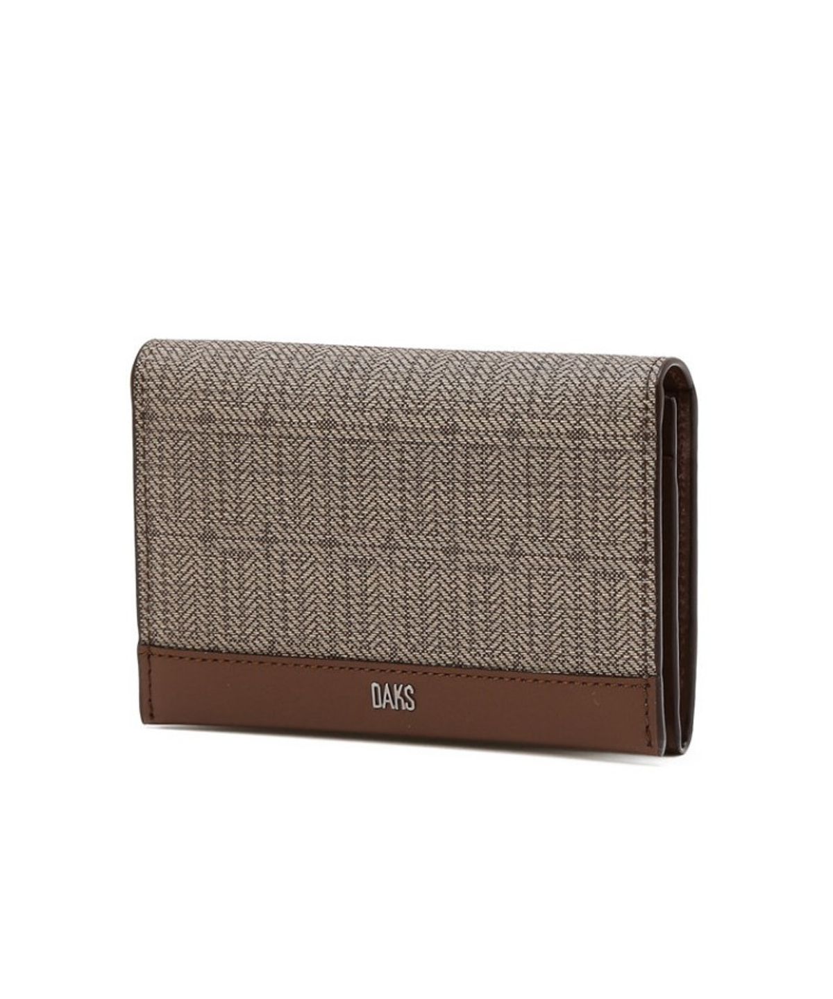닥스 남성 액세서리(DAKS MEN'S ACCESSORIES) 브라운 가죽콤비 명함지갑_DBHO6E757W3