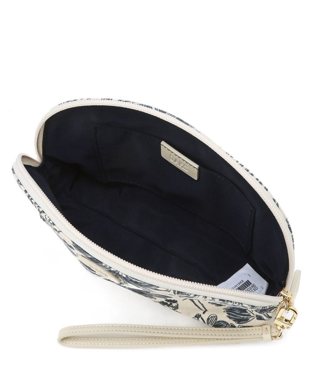 닥스 여성 액세서리(DAKS WOMENS ACCESSORIES) 네이비 패턴 패브릭 파우치_DCHO6E101N1