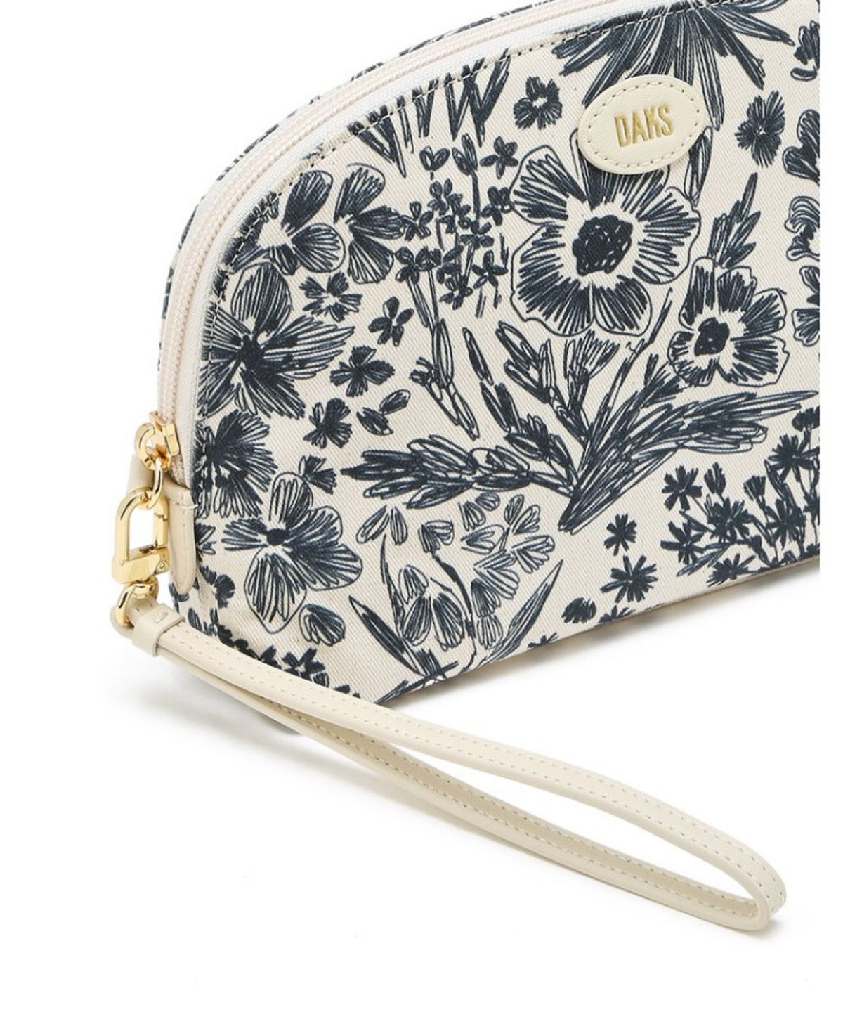 닥스 여성 액세서리(DAKS WOMENS ACCESSORIES) 네이비 패턴 패브릭 파우치_DCHO6E101N1