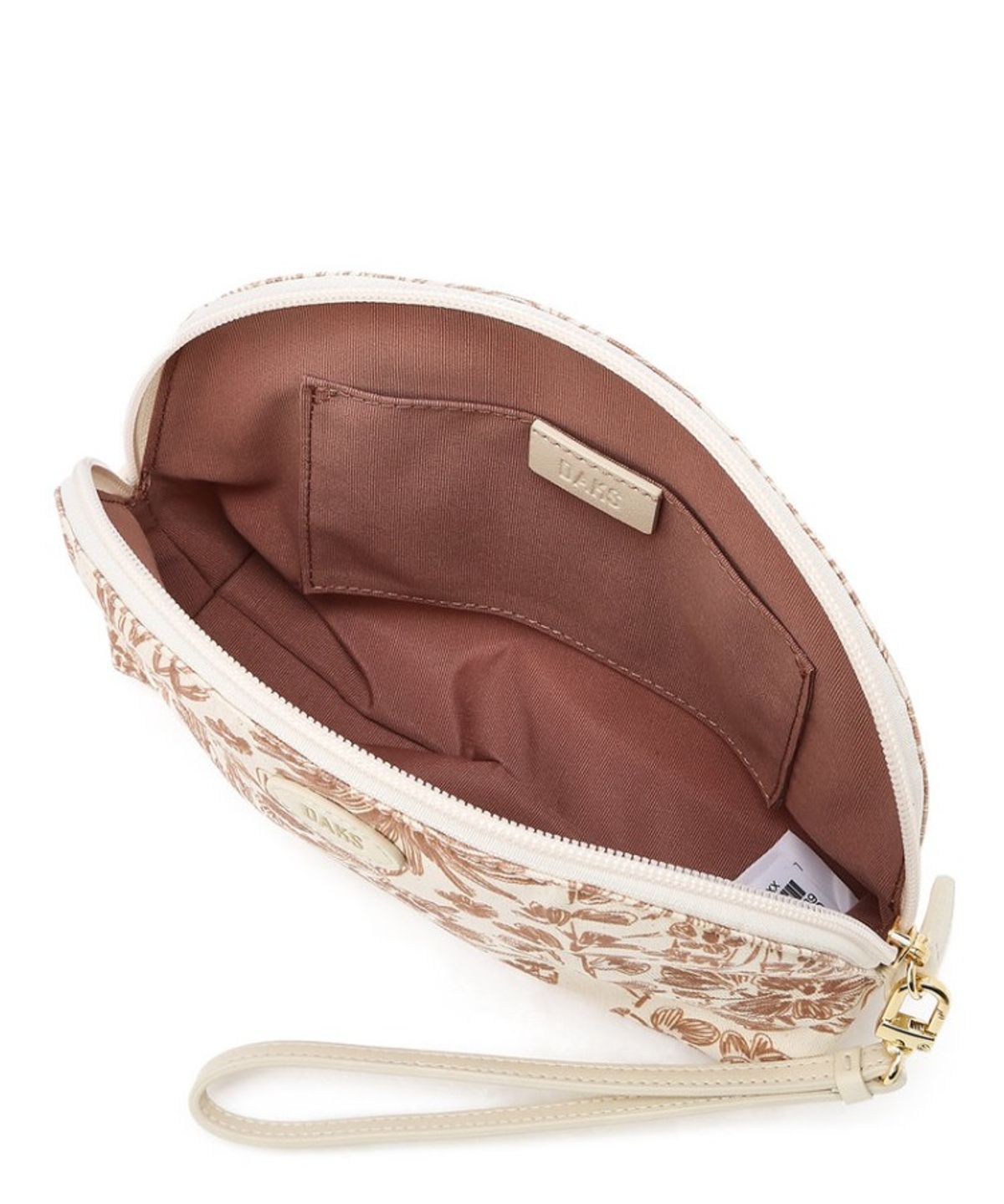 닥스 여성 액세서리(DAKS WOMENS ACCESSORIES) 핑크 패턴 패브릭 파우치_DCHO6E102P1