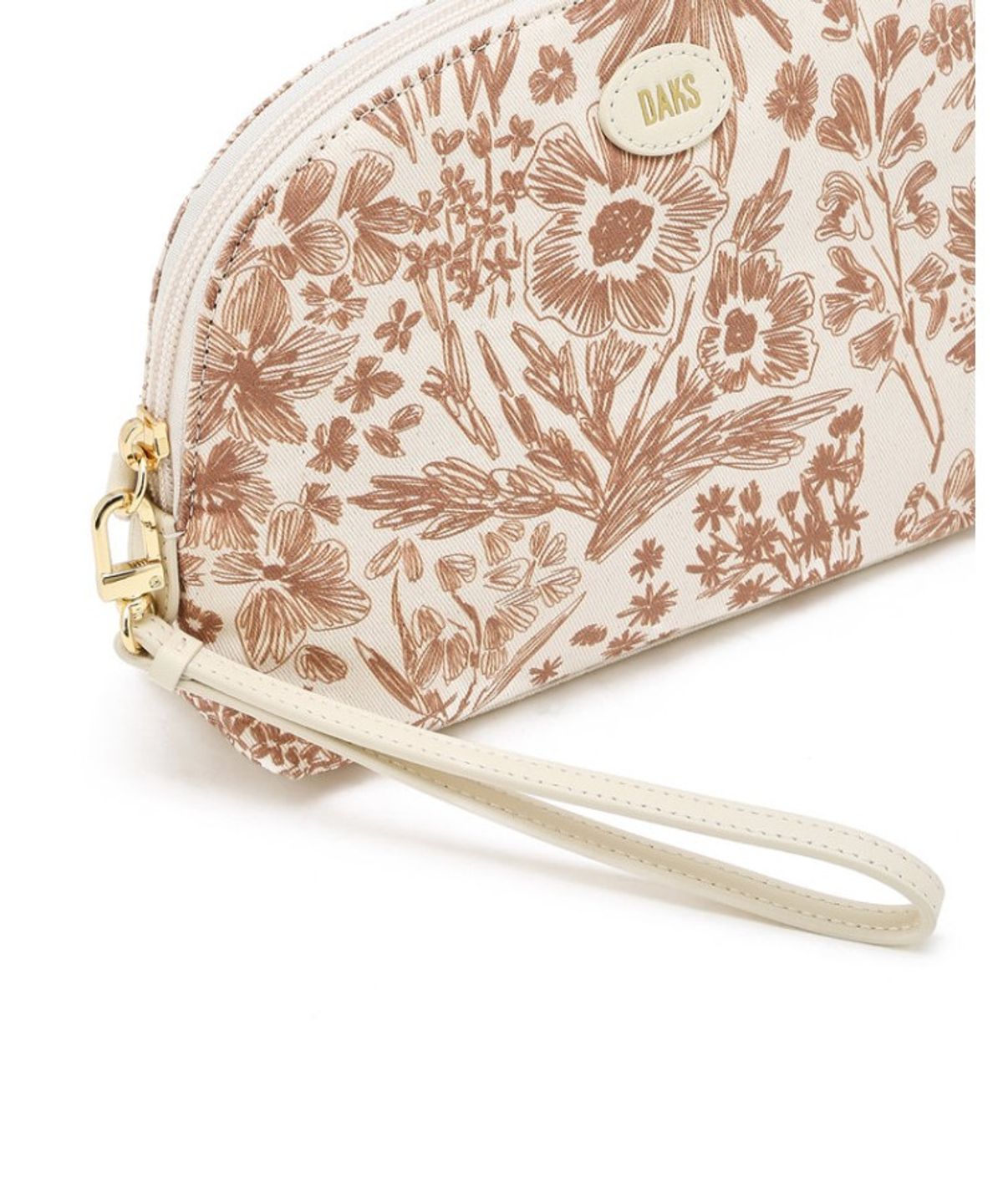 닥스 여성 액세서리(DAKS WOMENS ACCESSORIES) 핑크 패턴 패브릭 파우치_DCHO6E102P1