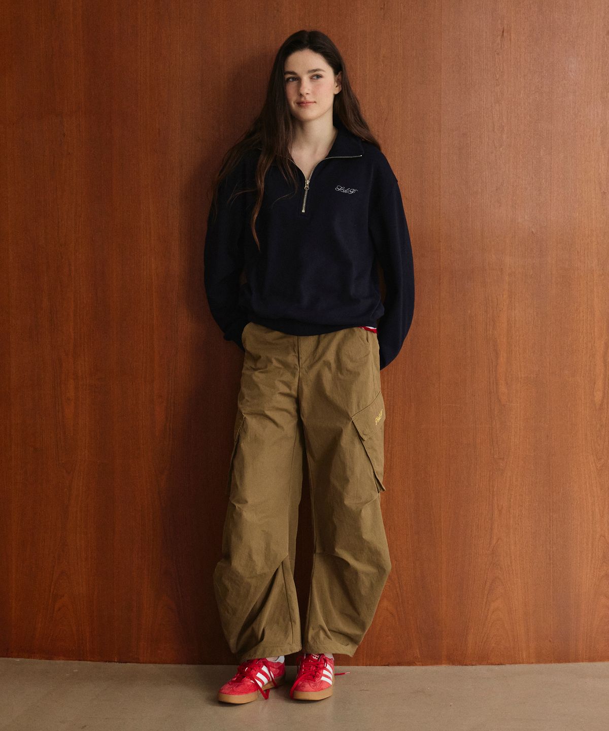 스튜디오앤파르크(STUDIO&PARC) Half-Zip Sweatshirt_Navy