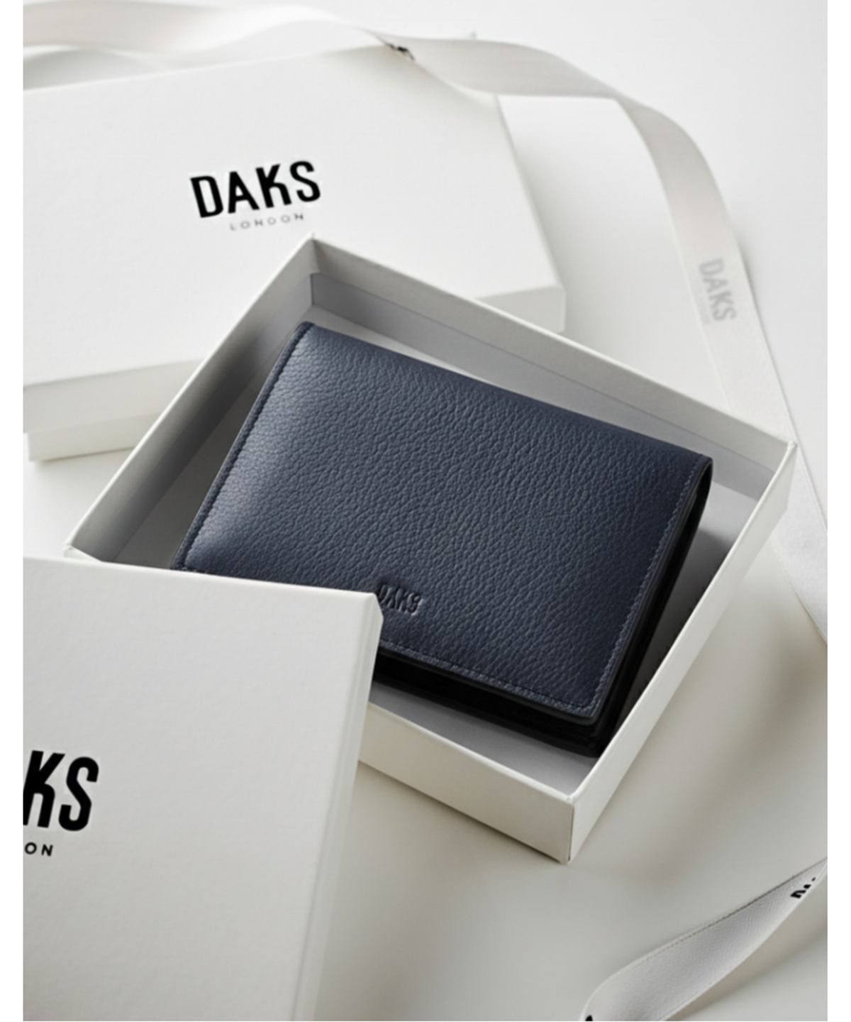 닥스 남성 액세서리(DAKS MEN'S ACCESSORIES) 슬림 네이비 명함지갑_DBHO6E754N2
