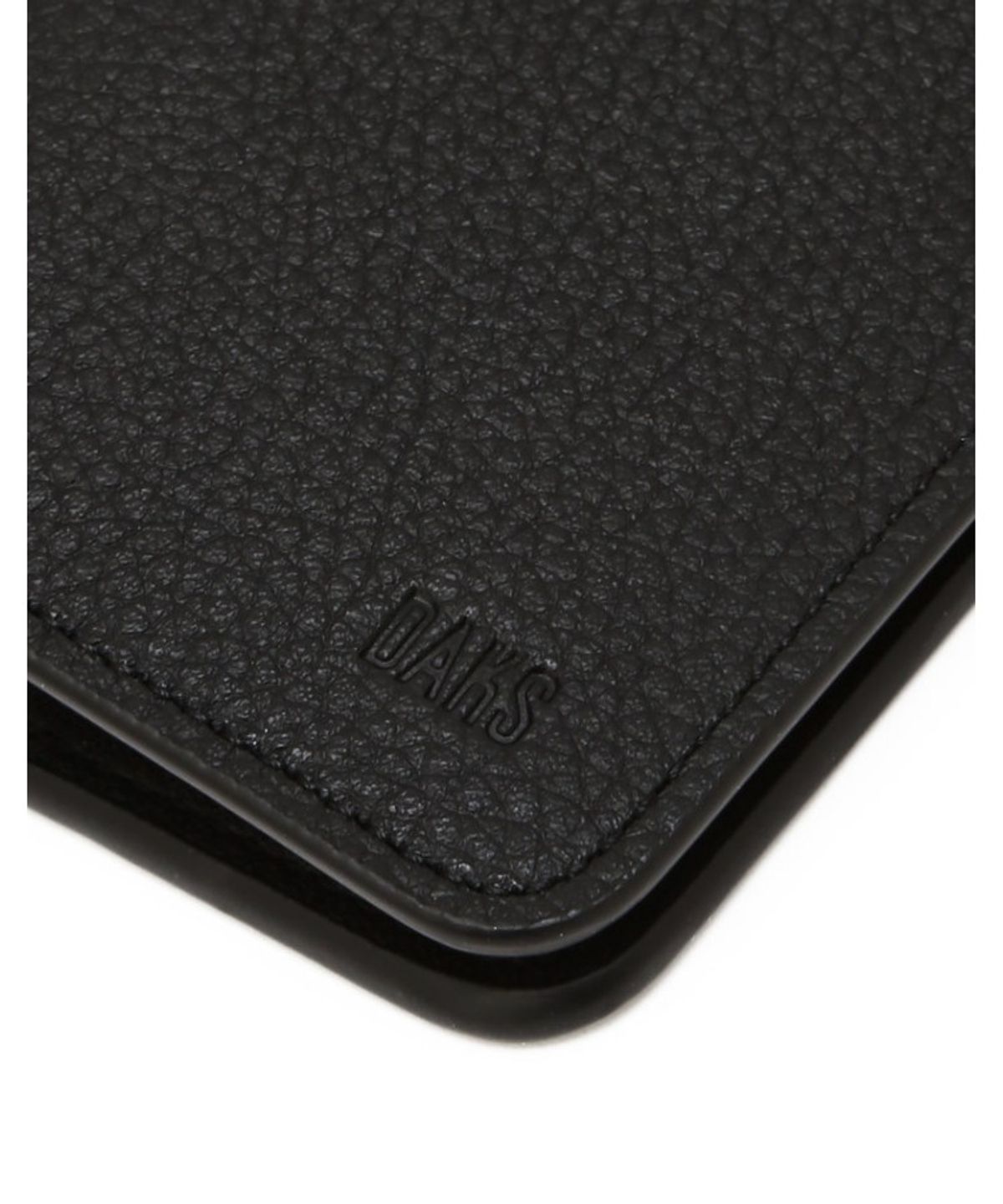 닥스 남성 액세서리(DAKS MEN'S ACCESSORIES) 슬림 블랙 카드지갑_DBHO6E750BK