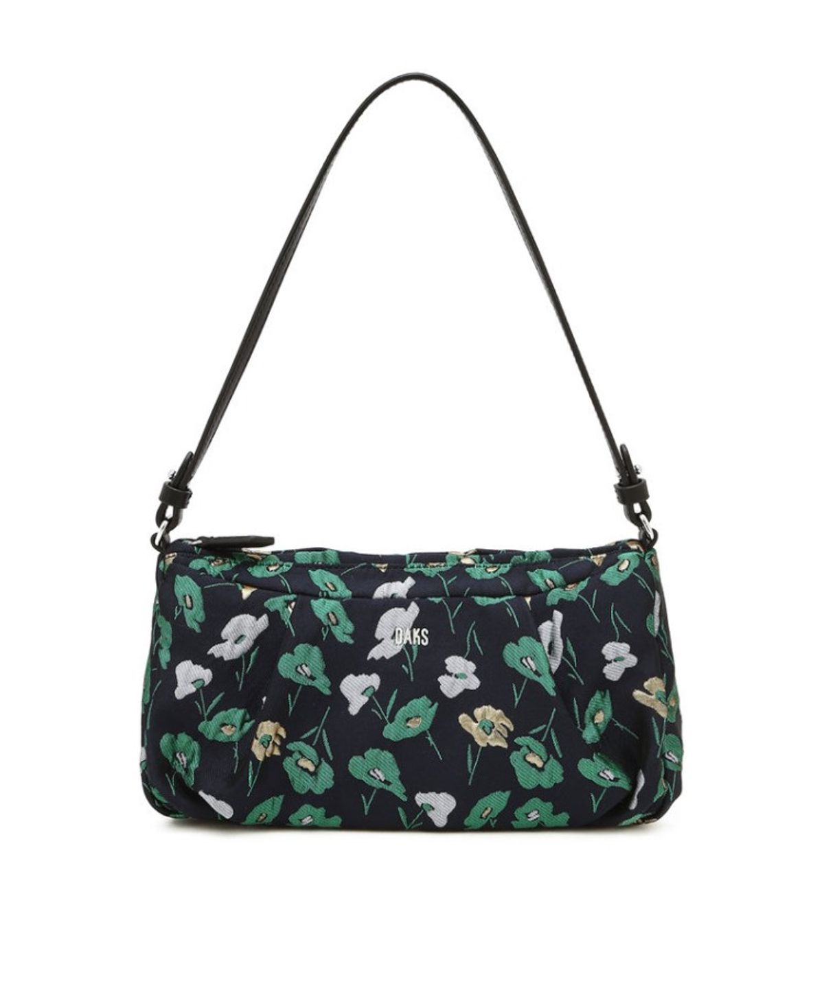 닥스 여성 액세서리(DAKS WOMENS ACCESSORIES) 그린 플라워 패턴 원단 미니 숄더 겸 크로스백_DCBA6E510E3