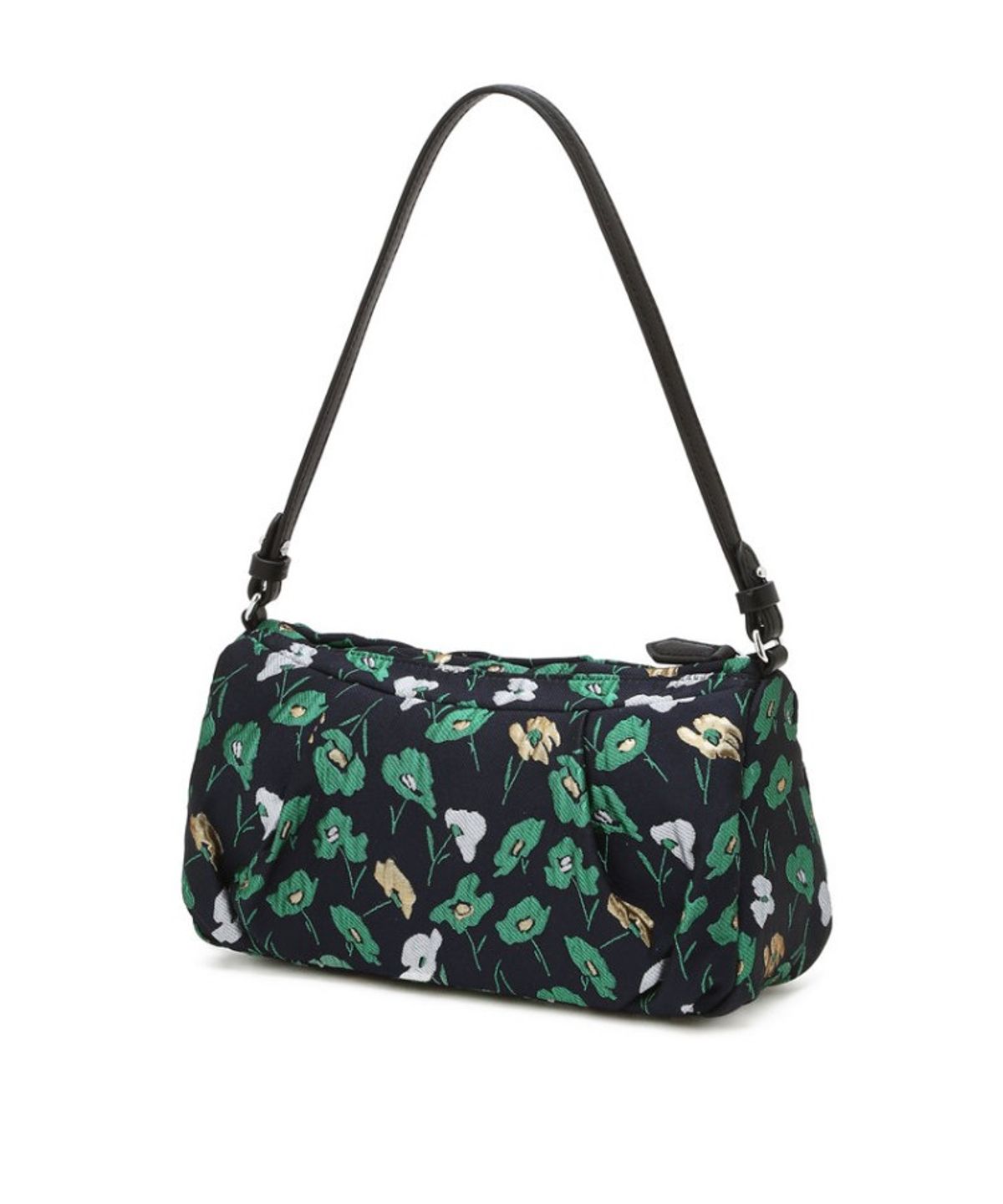 닥스 여성 액세서리(DAKS WOMENS ACCESSORIES) 그린 플라워 패턴 원단 미니 숄더 겸 크로스백_DCBA6E510E3
