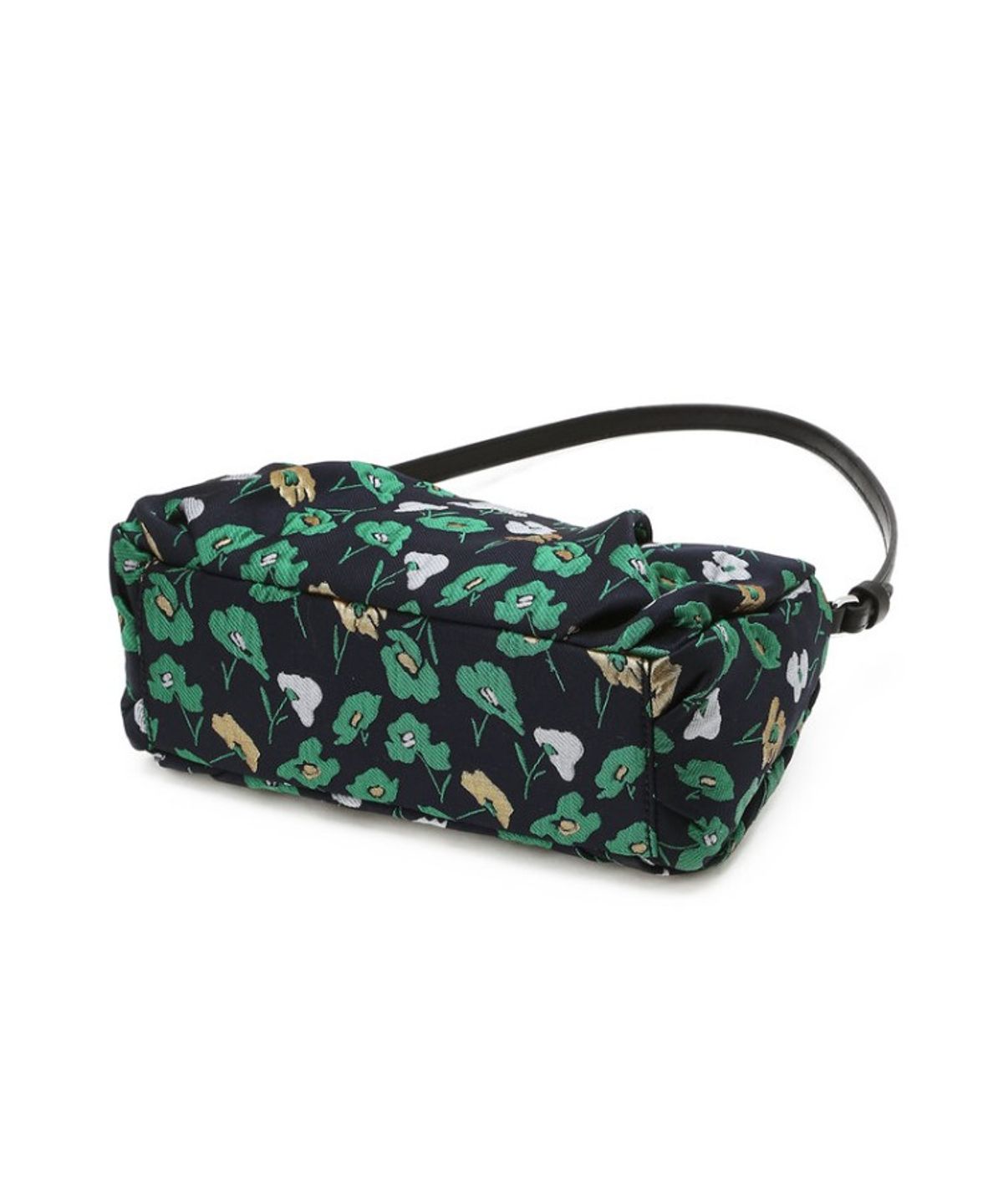 닥스 여성 액세서리(DAKS WOMENS ACCESSORIES) 그린 플라워 패턴 원단 미니 숄더 겸 크로스백_DCBA6E510E3