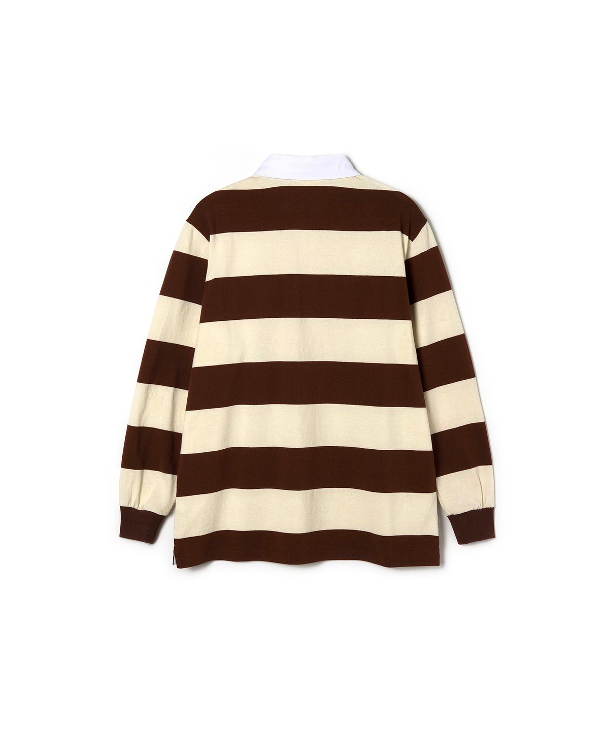 스튜디오앤파르크(STUDIO&PARC) Striped Rugby Shirt_Brown