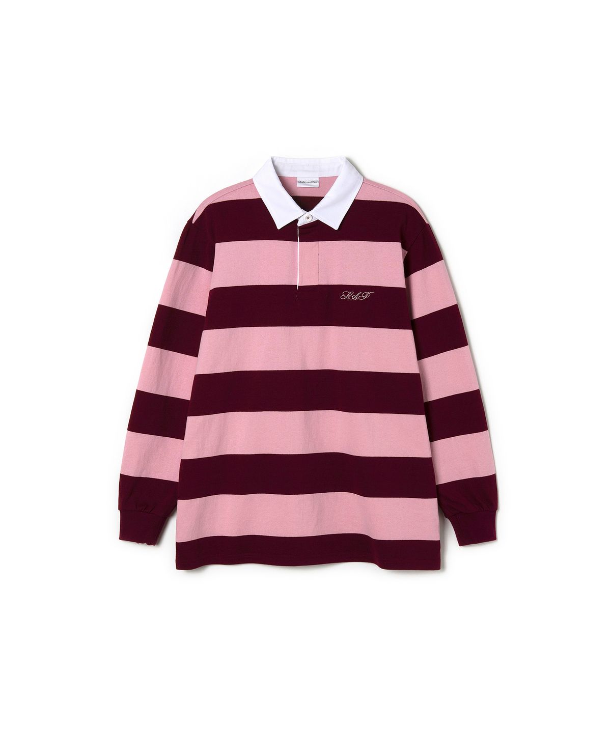 스튜디오앤파르크(STUDIO&PARC) Striped Rugby Shirt_Pink