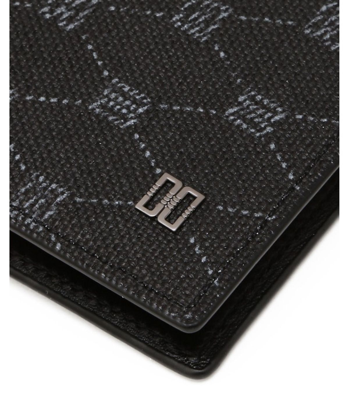 닥스 남성 액세서리(DAKS MEN'S ACCESSORIES) 엠블 DD패턴 블랙 카드지갑_DBHO6E765BK