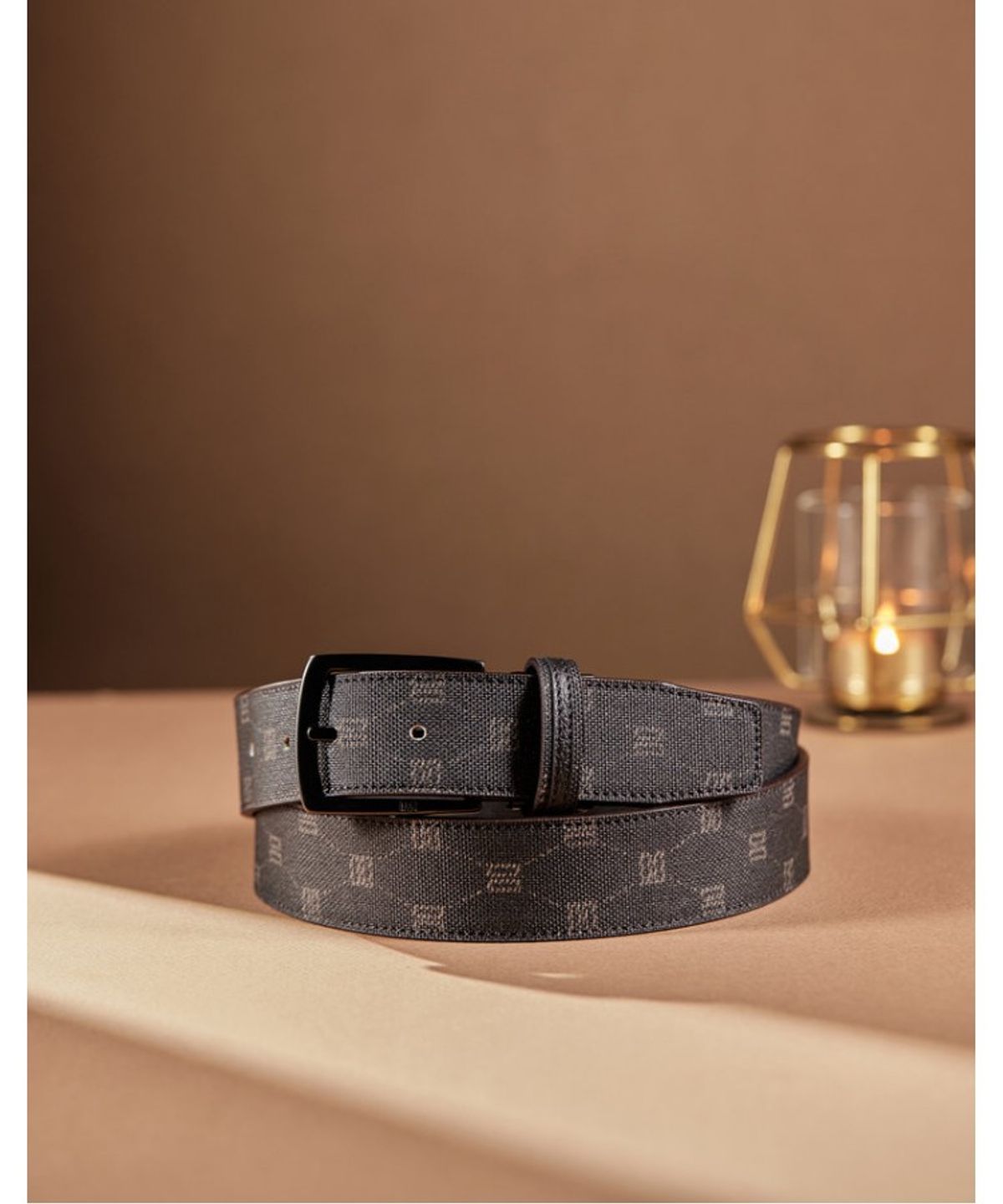 닥스 남성 액세서리(DAKS MEN'S ACCESSORIES) 브라운 DD 시그니처 비조벨트_DBBE6E389W3