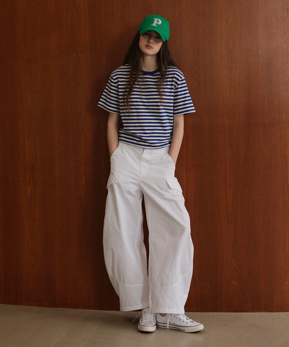 스튜디오앤파르크(STUDIO&PARC) Striped Short Sleeve T-Shirt_Royal Blue