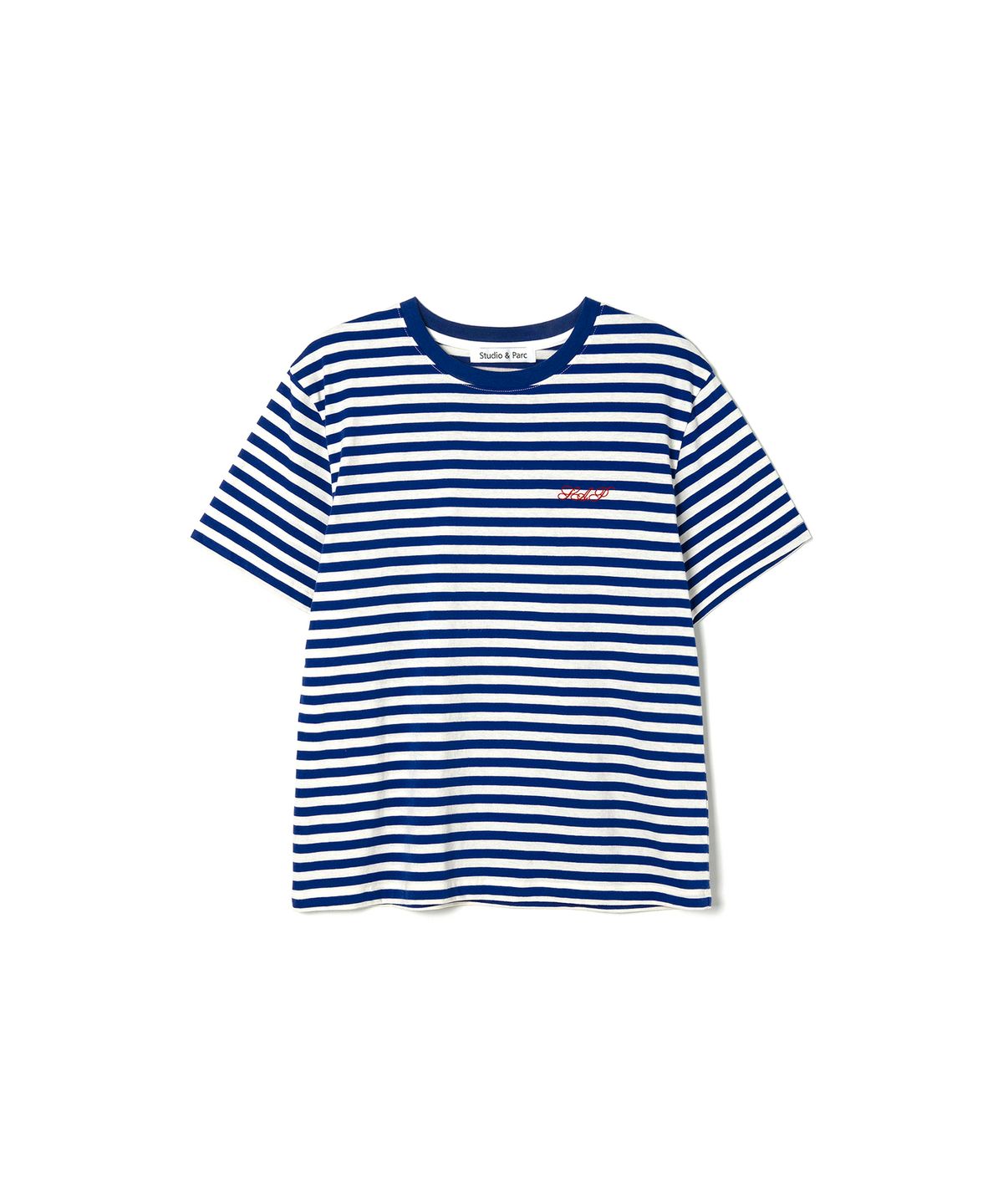 스튜디오앤파르크(STUDIO&PARC) Striped Short Sleeve T-Shirt_Royal Blue