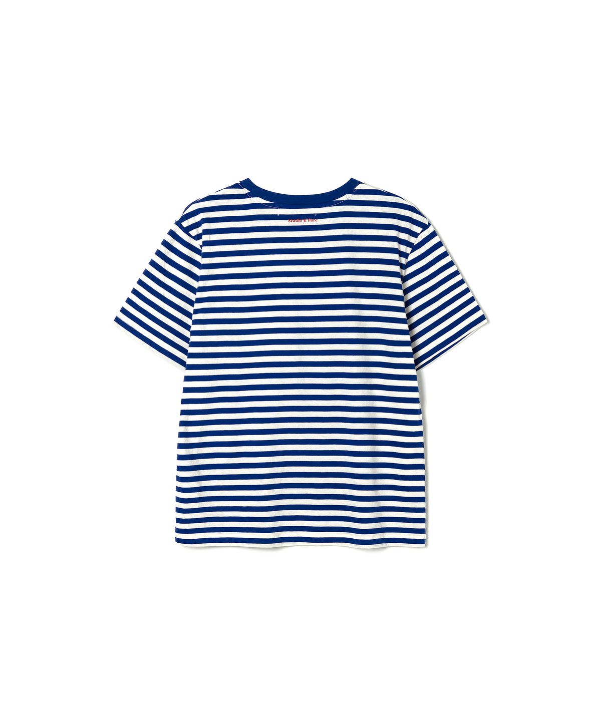 스튜디오앤파르크(STUDIO&PARC) Striped Short Sleeve T-Shirt_Royal Blue