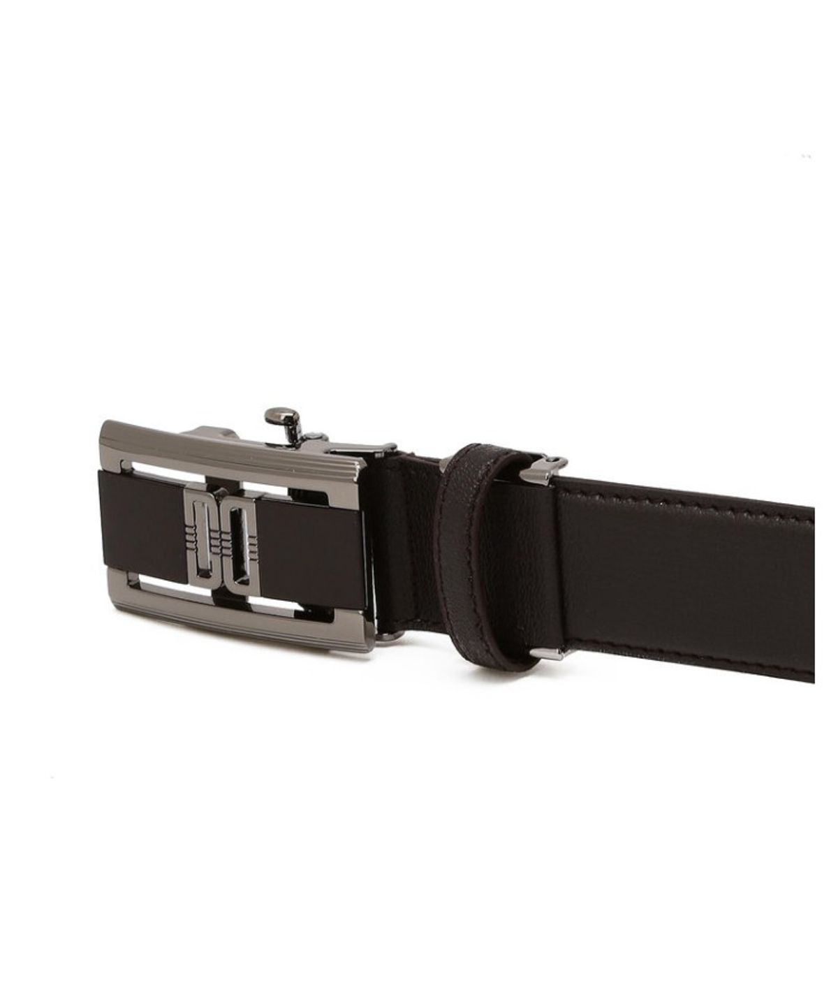 닥스 남성 액세서리(DAKS MEN'S ACCESSORIES) 브라운 DD로고 소가죽 벨트_DBBE6E763W3