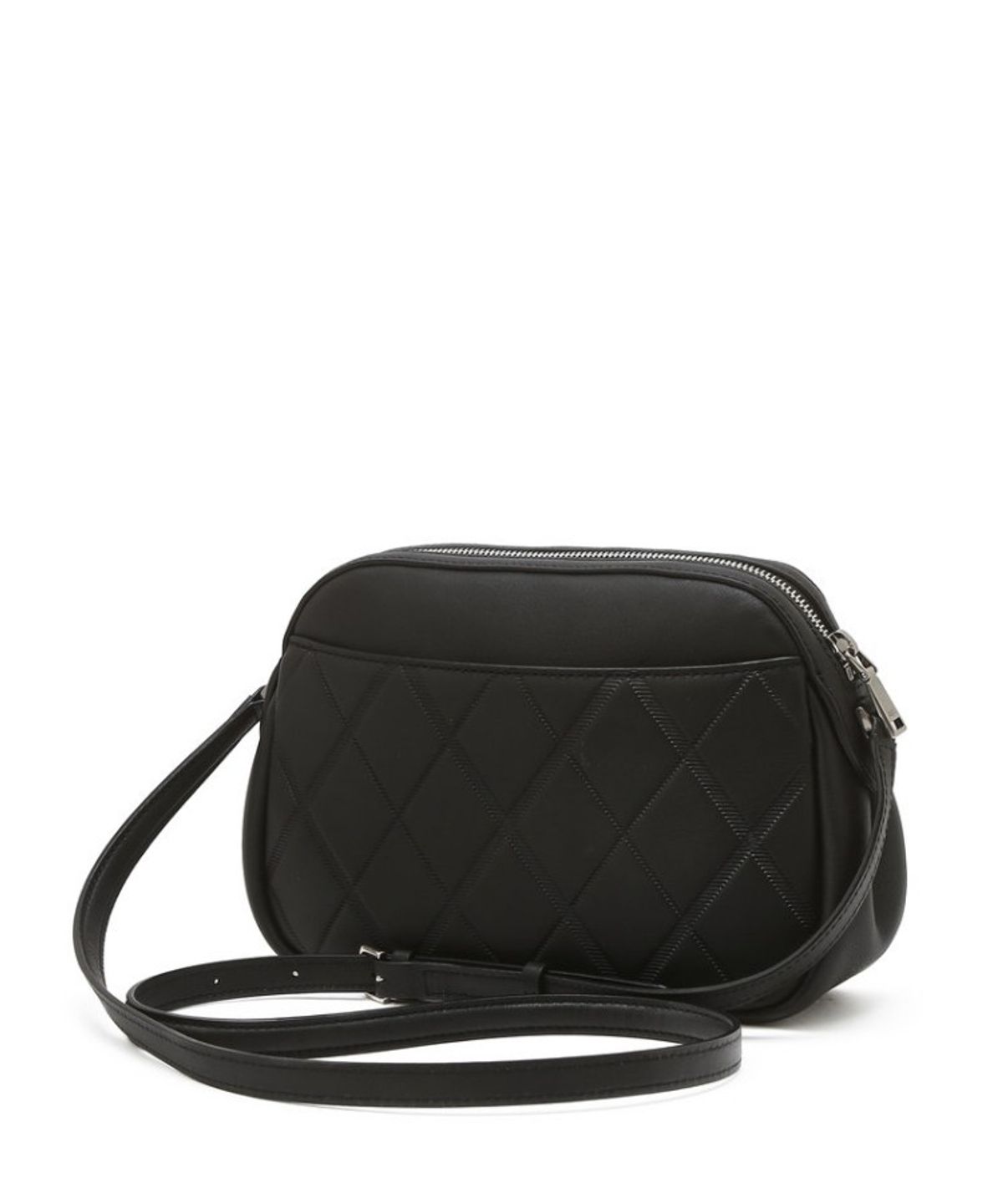 닥스 여성 액세서리(DAKS WOMENS ACCESSORIES) 블랙 아가일 패턴 소가죽 크로스백_DCBA6E440BK