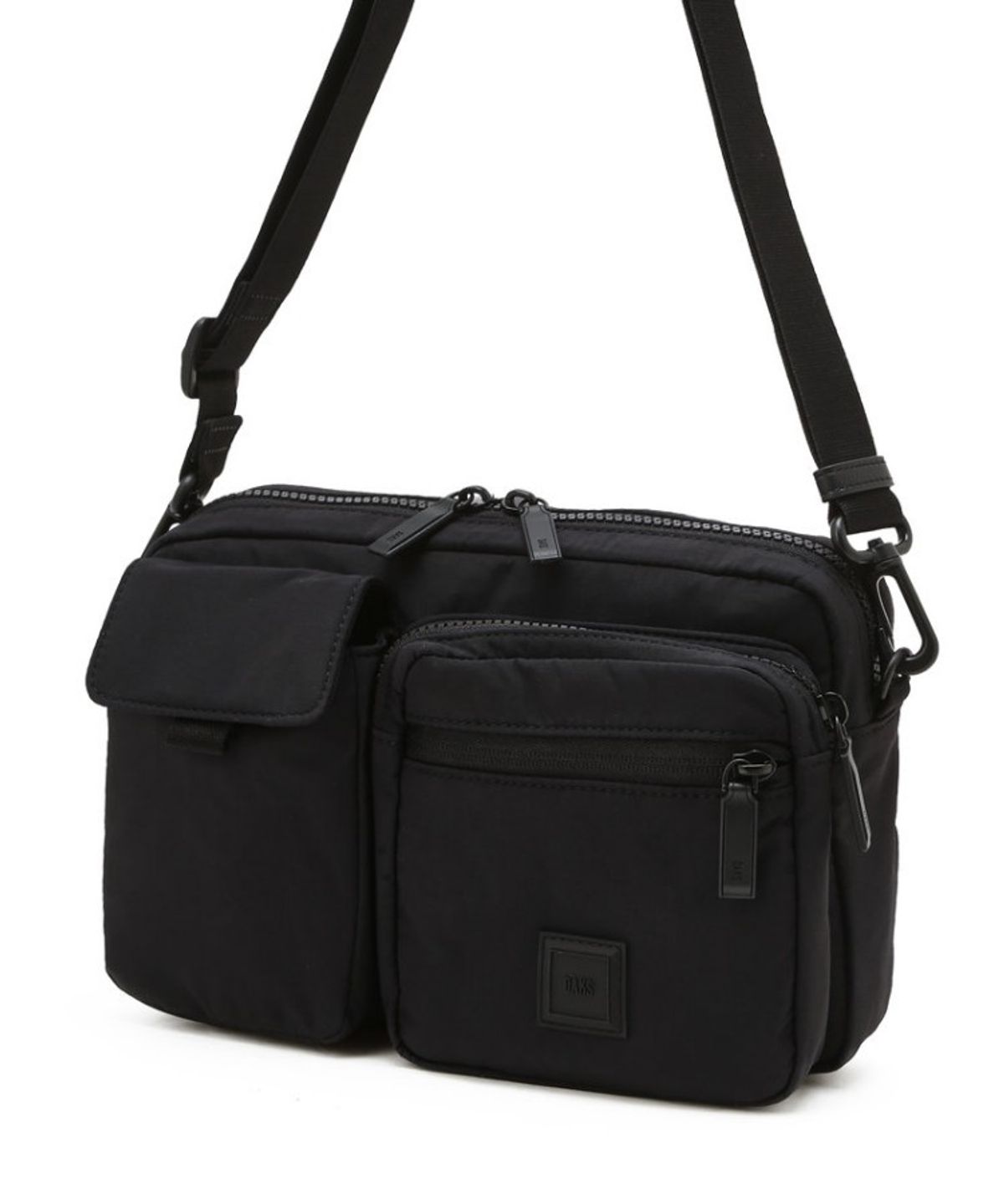 닥스 여성 액세서리(DAKS WOMENS ACCESSORIES) 블랙 투포켓 크로스백 _DBBA6EG35BK