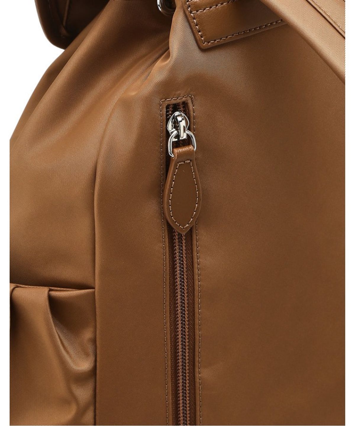 닥스 여성 액세서리(DAKS WOMENS ACCESSORIES) 브라운 D락장식 나일론 백팩_DCBA6E978W2