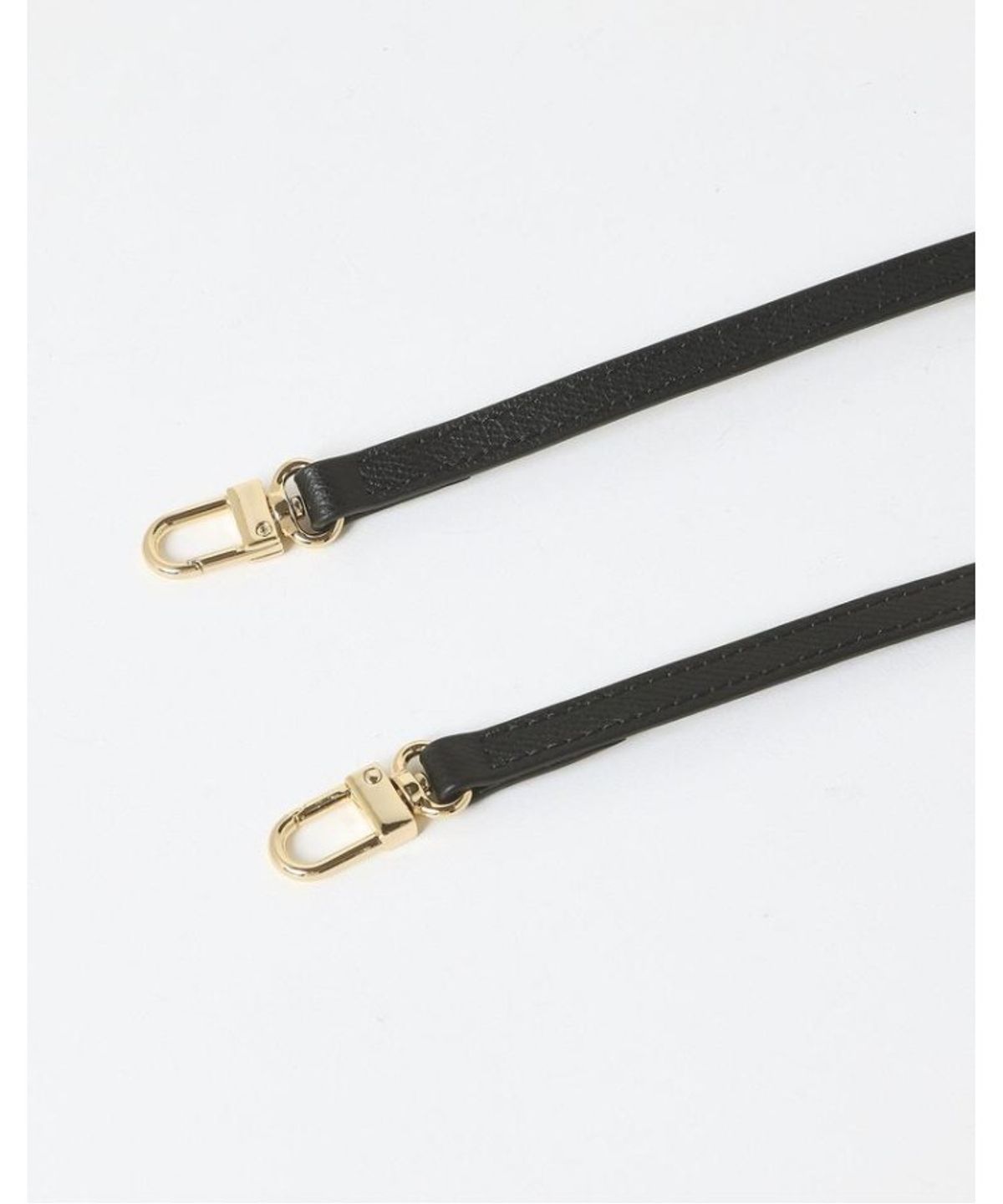 닥스 여성 액세서리(DAKS WOMENS ACCESSORIES) 블랙 단색 소가죽 스트랩_DCHO6E200BK