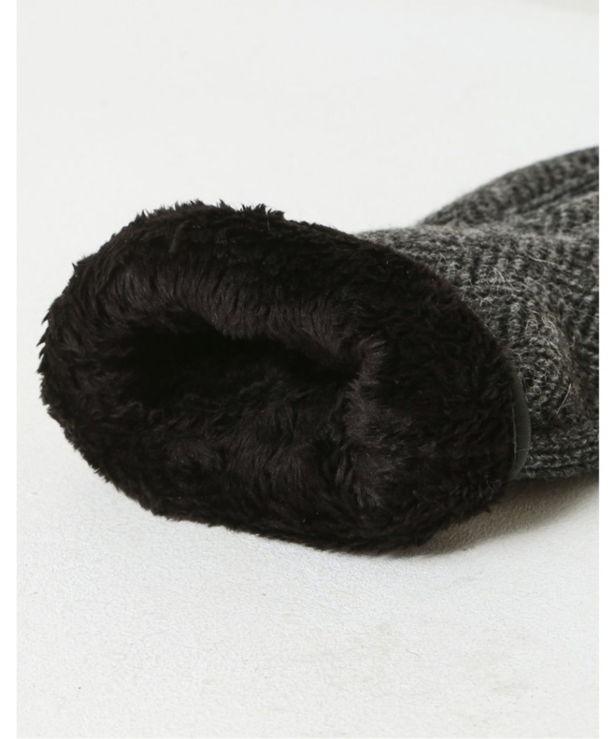닥스 남성 액세서리(DAKS MEN'S ACCESSORIES) 그레이 헤링본 패턴 울 스마트폰터치 장갑_DCGV5F560G2