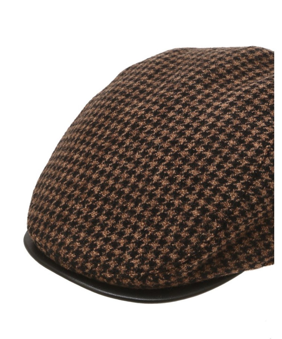 닥스 남성 액세서리(DAKS MEN'S ACCESSORIES) 브라운 체크 울혼방 헌팅캡_DBHE5F262W3