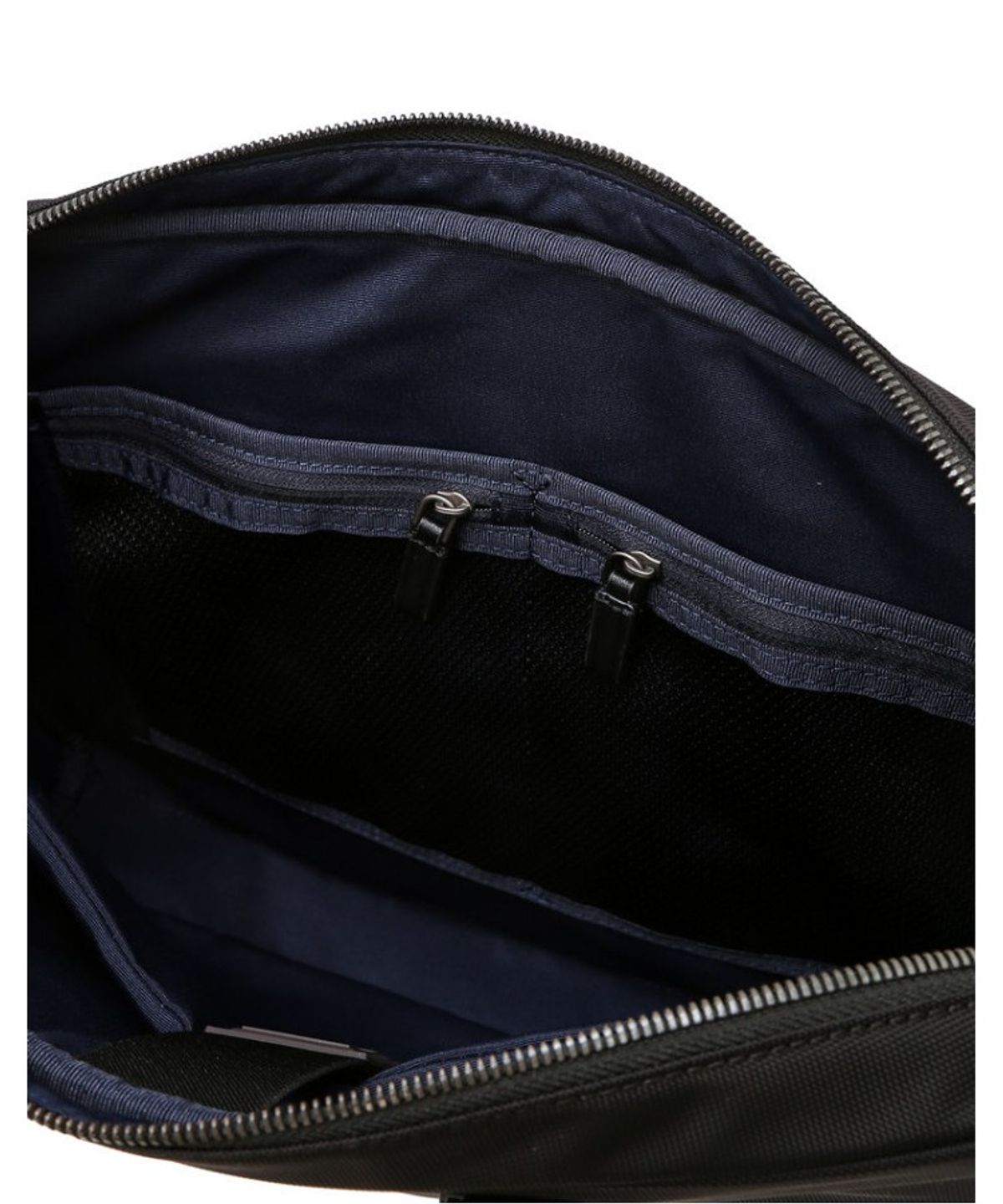 닥스 남성 액세서리(DAKS MEN'S ACCESSORIES) 블랙 DD로고 가죽 서류가방_DBBA6E581BK