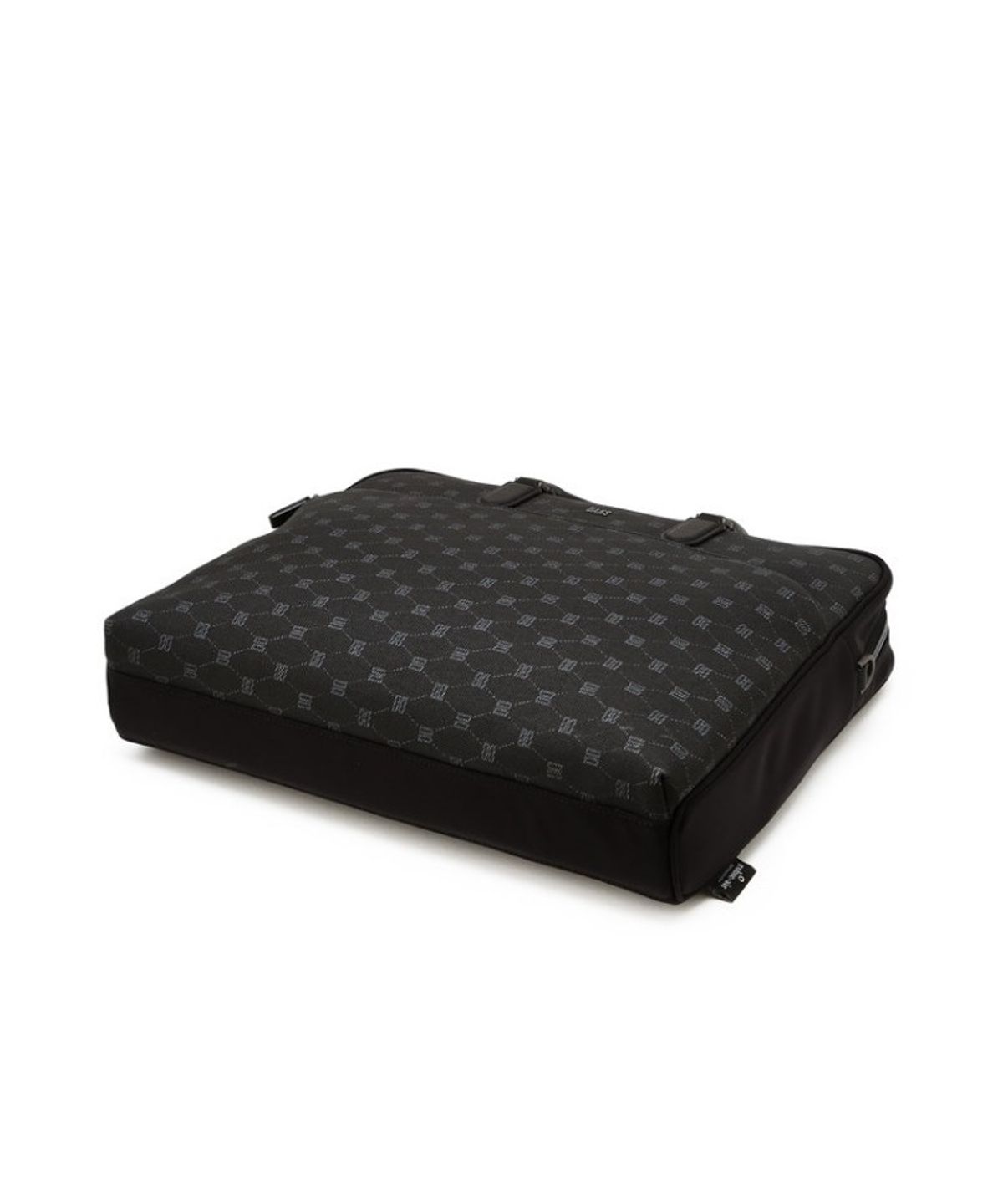 닥스 남성 액세서리(DAKS MEN'S ACCESSORIES) 블랙 DD로고 가죽 서류가방_DBBA6E581BK