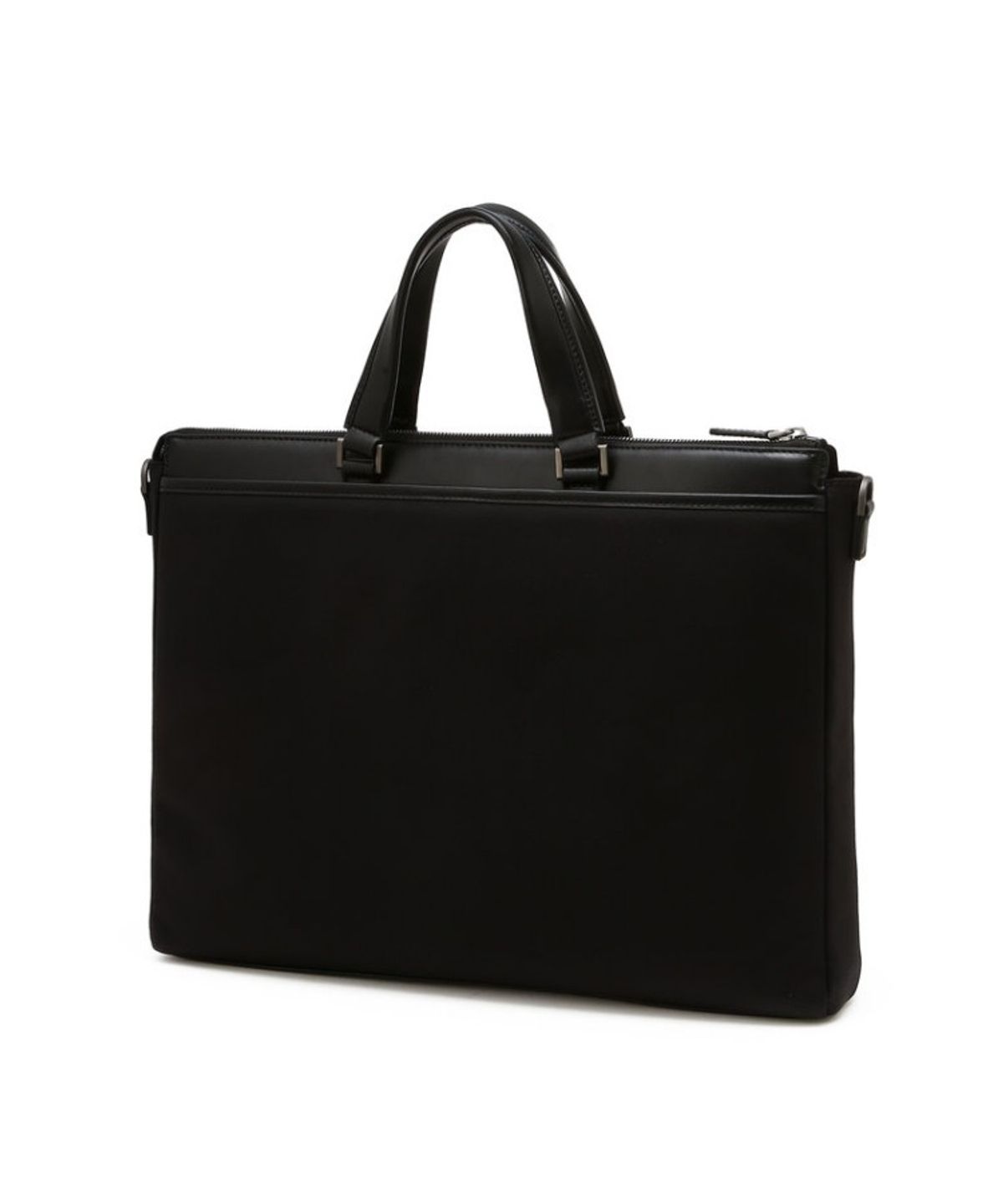 닥스 남성 액세서리(DAKS MEN'S ACCESSORIES) 블랙 DD로고 가죽 서류가방_DBBA6E595BK