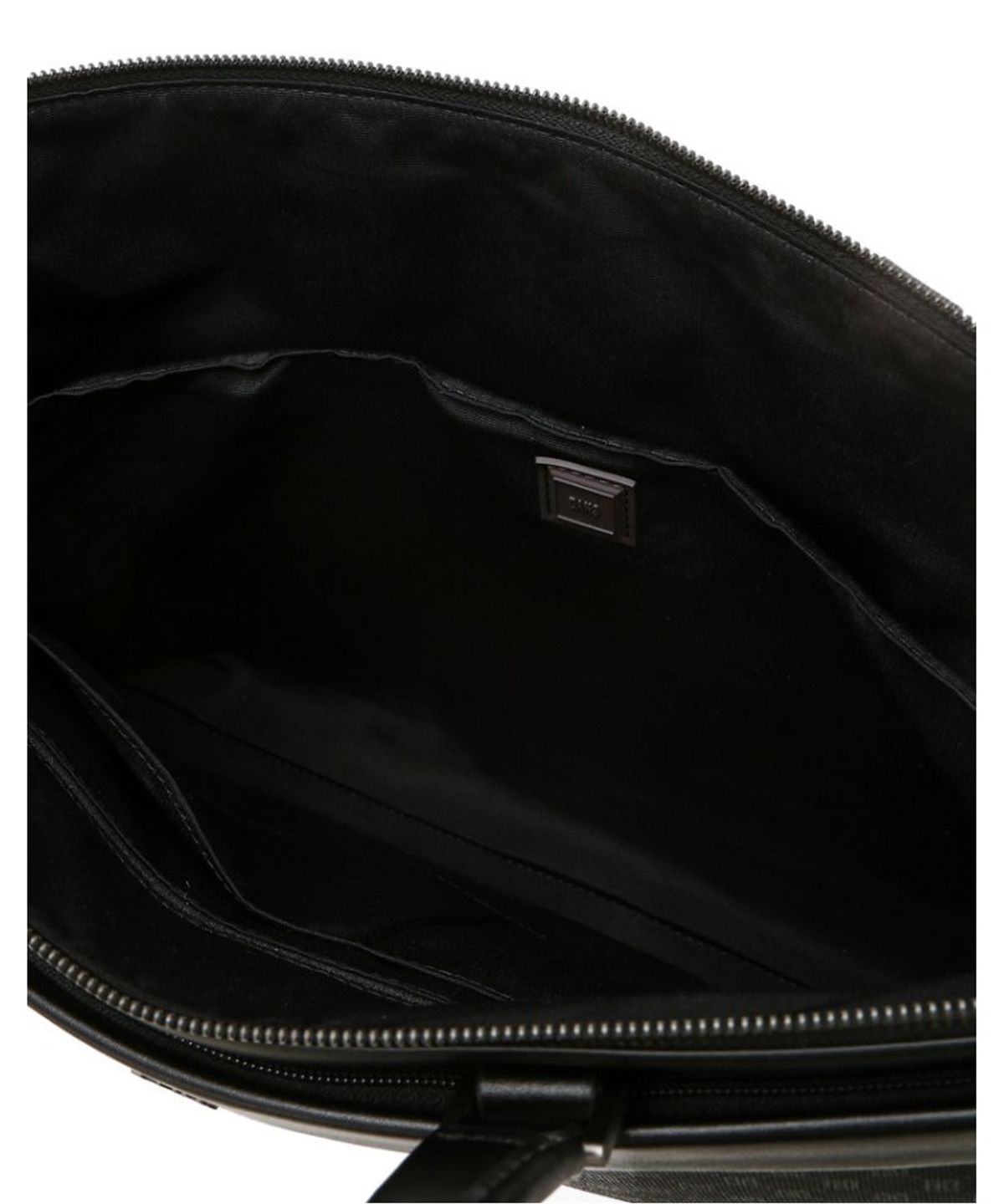 닥스 남성 액세서리(DAKS MEN'S ACCESSORIES) 블랙 DD로고 가죽 서류가방_DBBA6E595BK