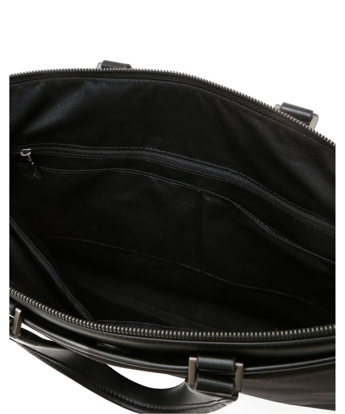 닥스 남성 액세서리(DAKS MEN'S ACCESSORIES) 블랙 DD로고 가죽 서류가방_DBBA6E595BK