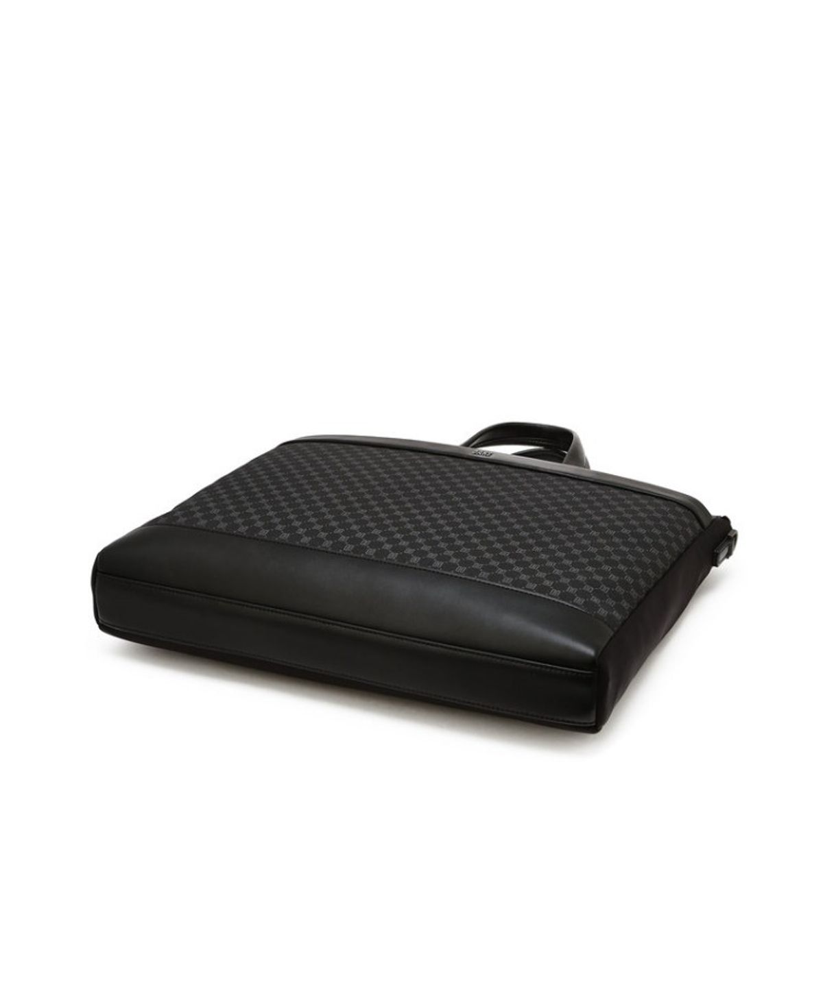닥스 남성 액세서리(DAKS MEN'S ACCESSORIES) 블랙 DD로고 가죽 서류가방_DBBA6E595BK