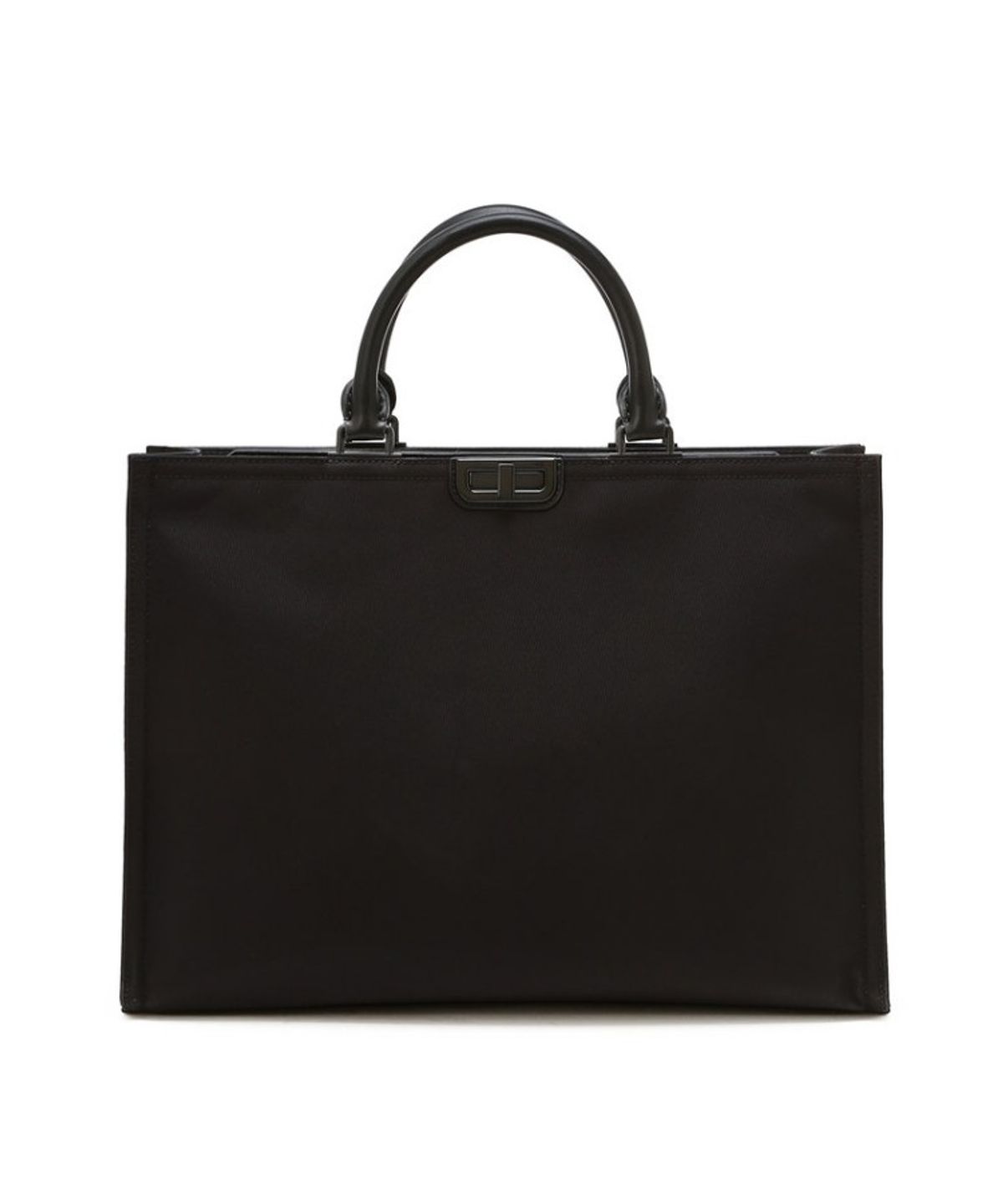 닥스 남성 액세서리(DAKS MEN'S ACCESSORIES) 블랙 버클장식 나일론 서류가방_DBBA6E029BK