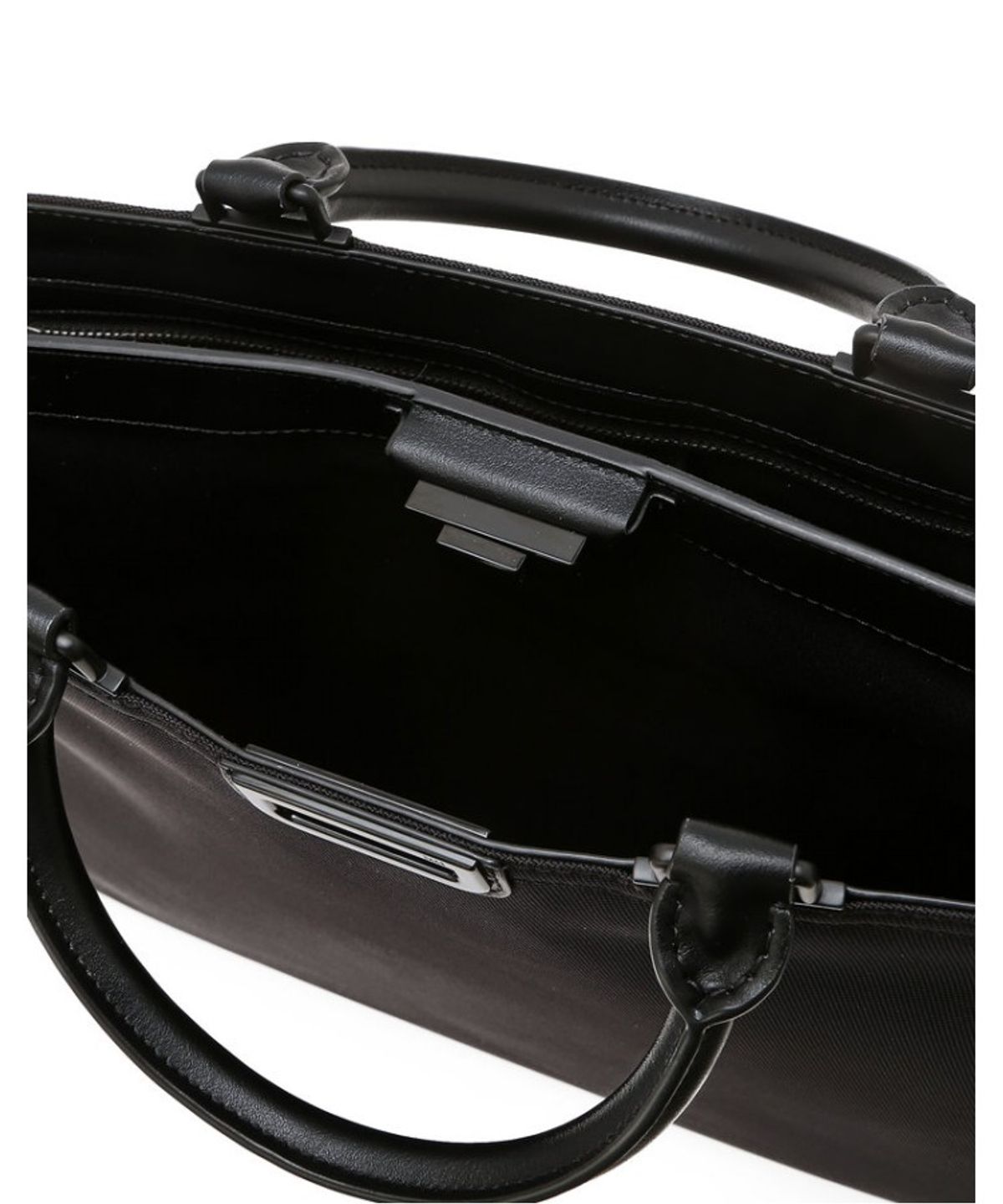 닥스 남성 액세서리(DAKS MEN'S ACCESSORIES) 블랙 버클장식 나일론 서류가방_DBBA6E029BK