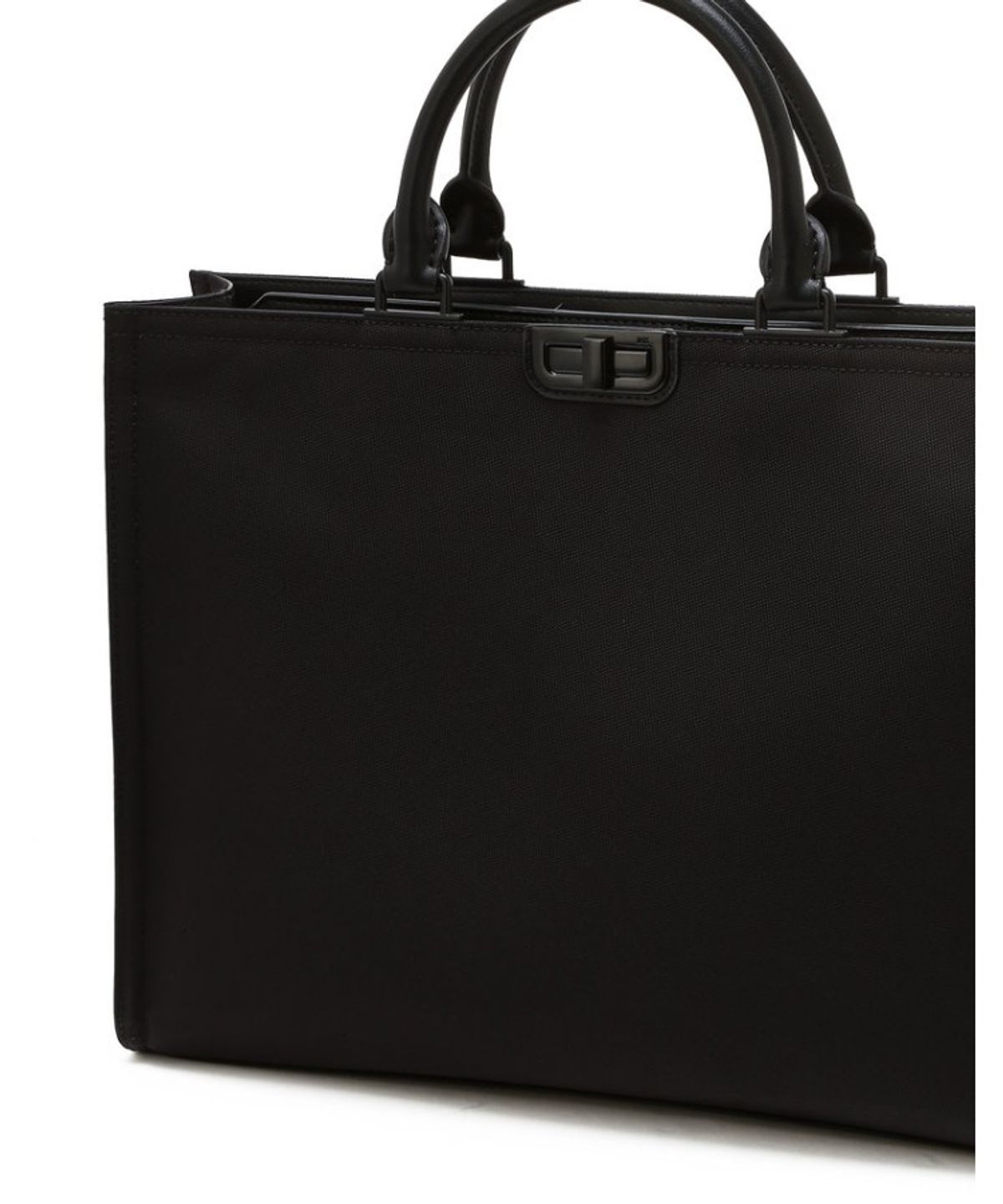 닥스 남성 액세서리(DAKS MEN'S ACCESSORIES) 블랙 버클장식 나일론 서류가방_DBBA6E029BK