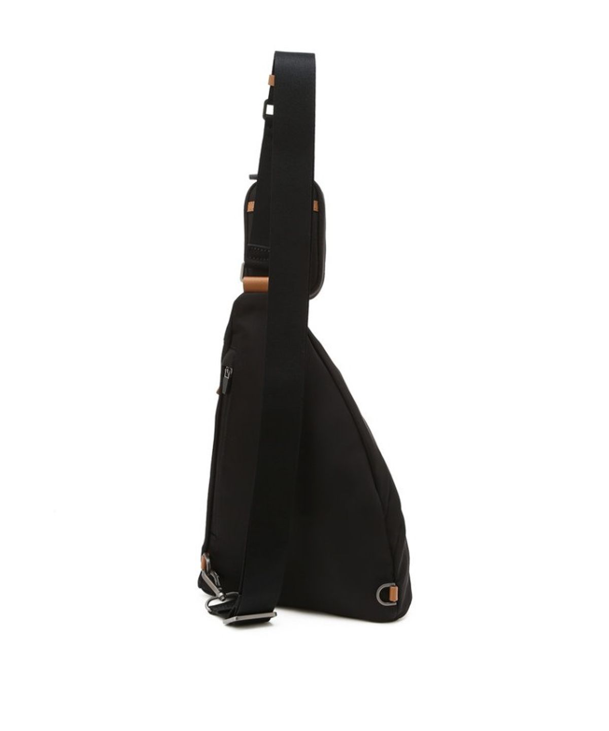 닥스 남성 액세서리(DAKS MEN'S ACCESSORIES) 블랙 로고장식 나일론 슬링백_DBBA6E855BK