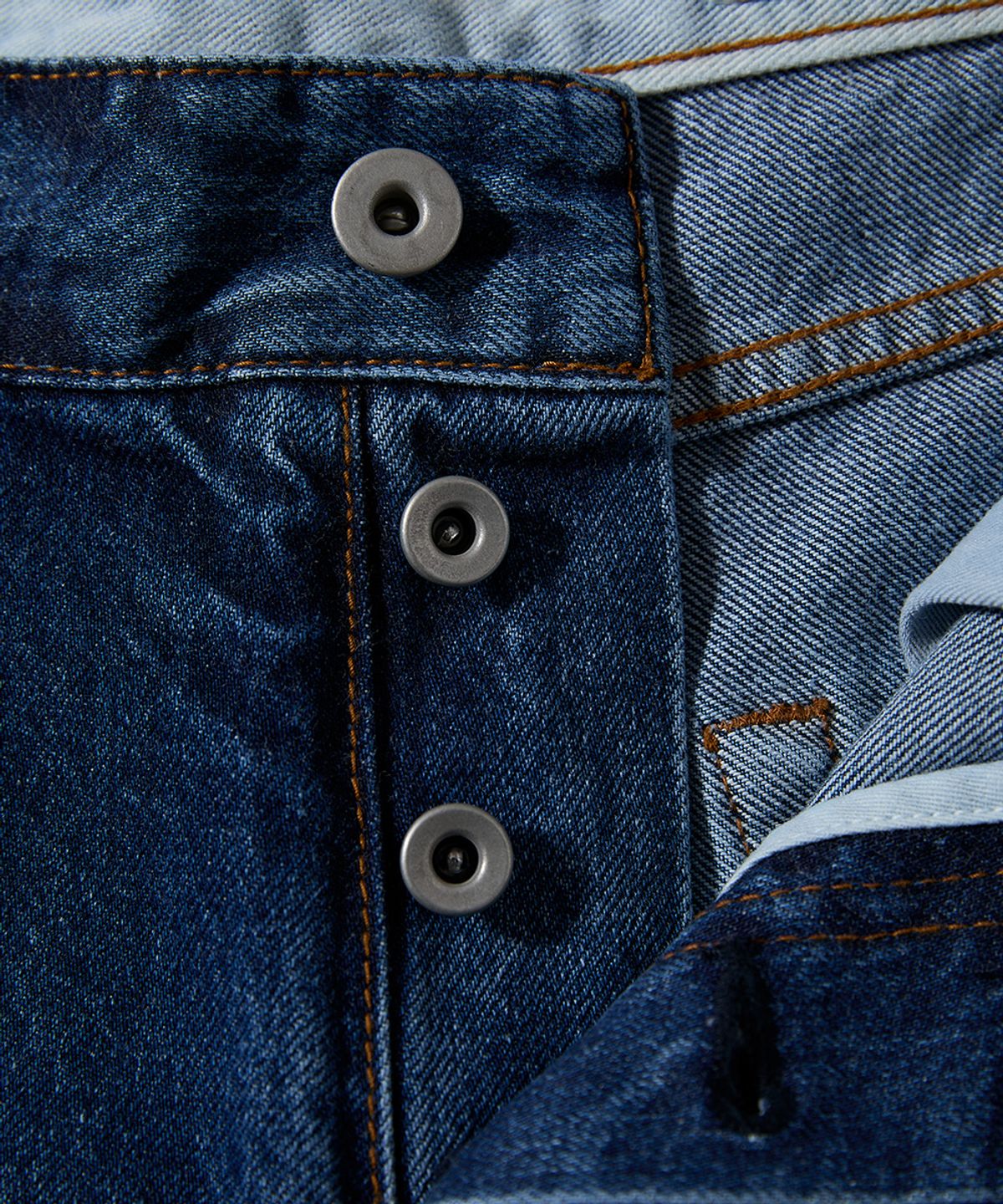 홀리선(HORLISUN) Blueborn Damage Loose Denim Pants Normal Navy