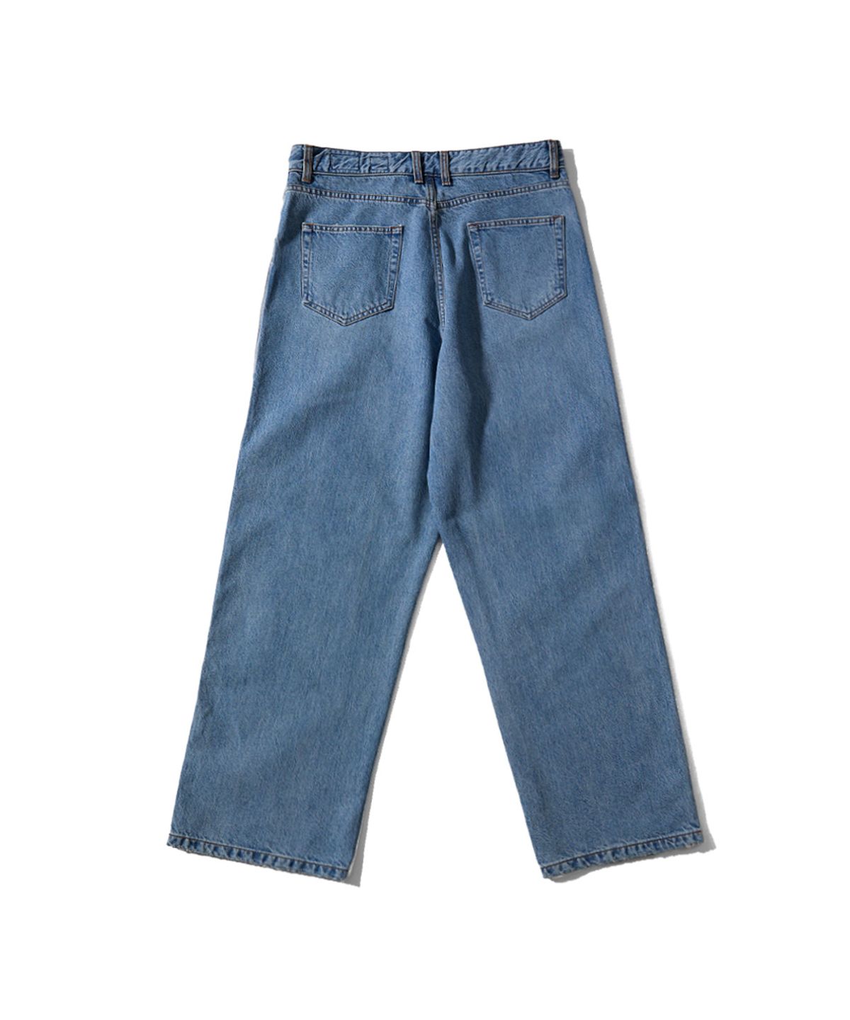 홀리선(HORLISUN) Blueborn Damage Loose Denim Pants Light Blue
