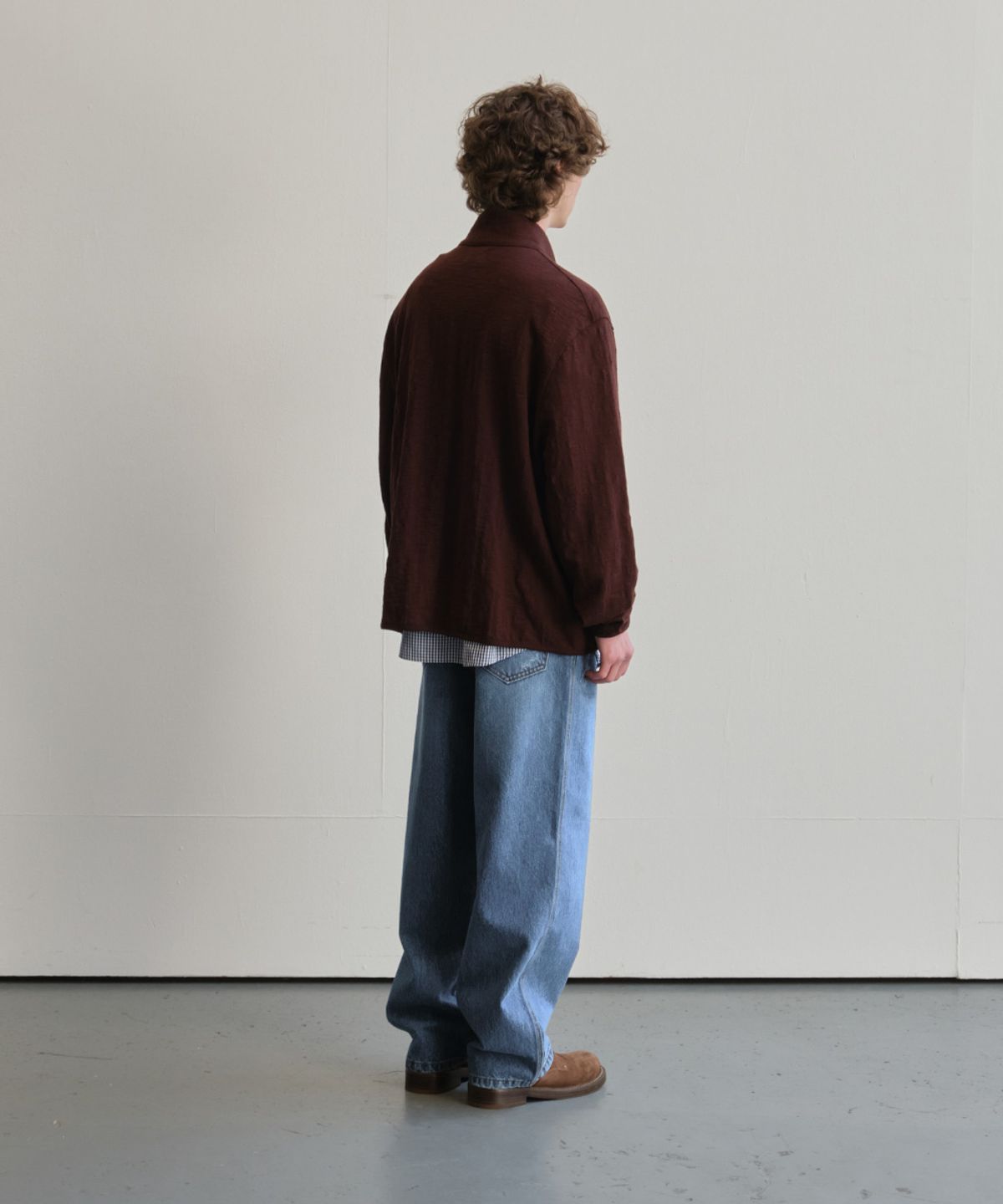 홀리선(HORLISUN) Blueborn Damage Loose Denim Pants Light Blue
