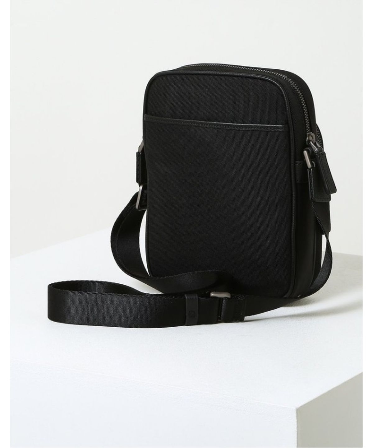 닥스 남성 액세서리(DAKS MEN'S ACCESSORIES) 블랙 DD 패턴 경판 소가죽_DBBA6E014BK