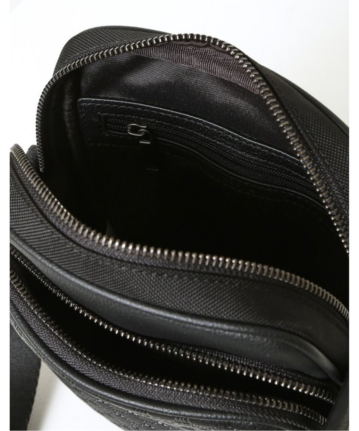 닥스 남성 액세서리(DAKS MEN'S ACCESSORIES) 블랙 DD 패턴 경판 소가죽_DBBA6E014BK