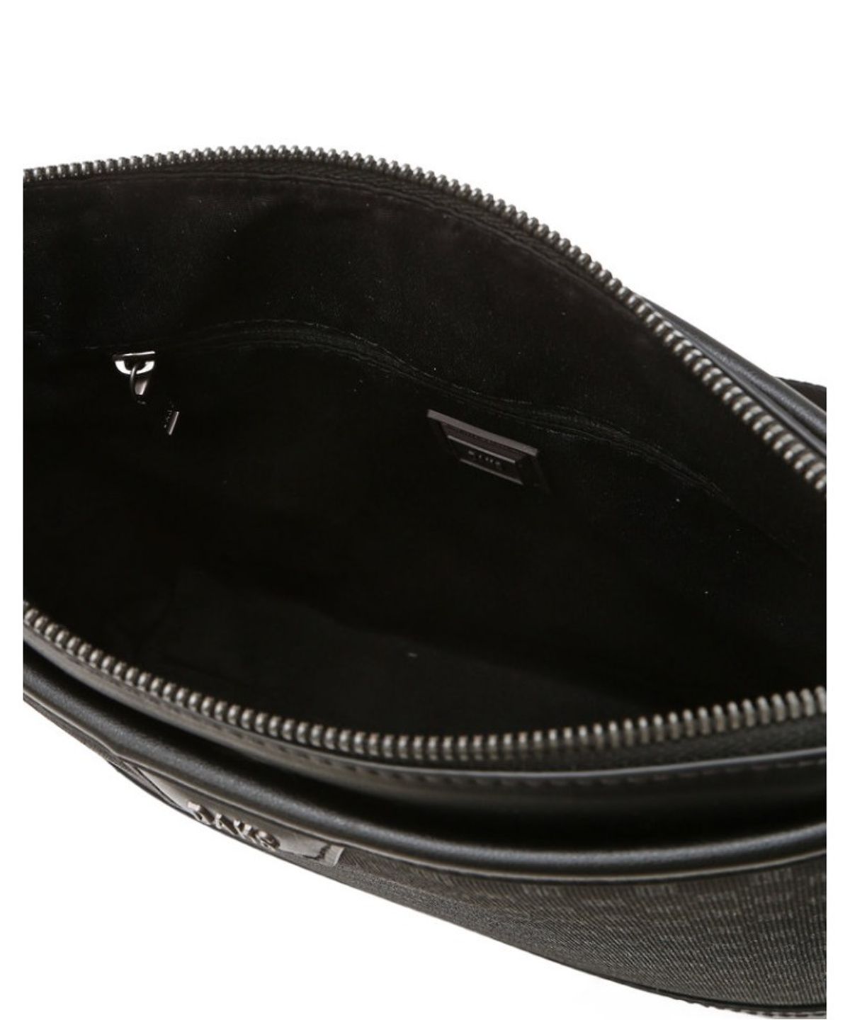 닥스 남성 액세서리(DAKS MEN'S ACCESSORIES) 블랙 DD로고 가죽 크로스백_DBBA6F471BK