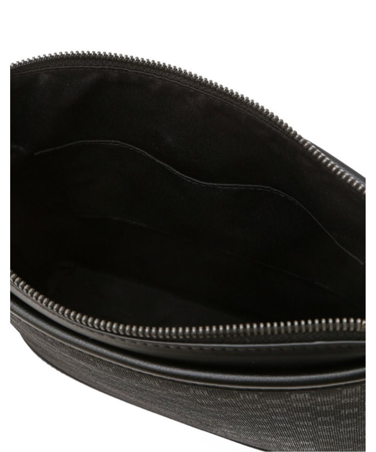 닥스 남성 액세서리(DAKS MEN'S ACCESSORIES) 블랙 DD로고 가죽 크로스백_DBBA6F471BK