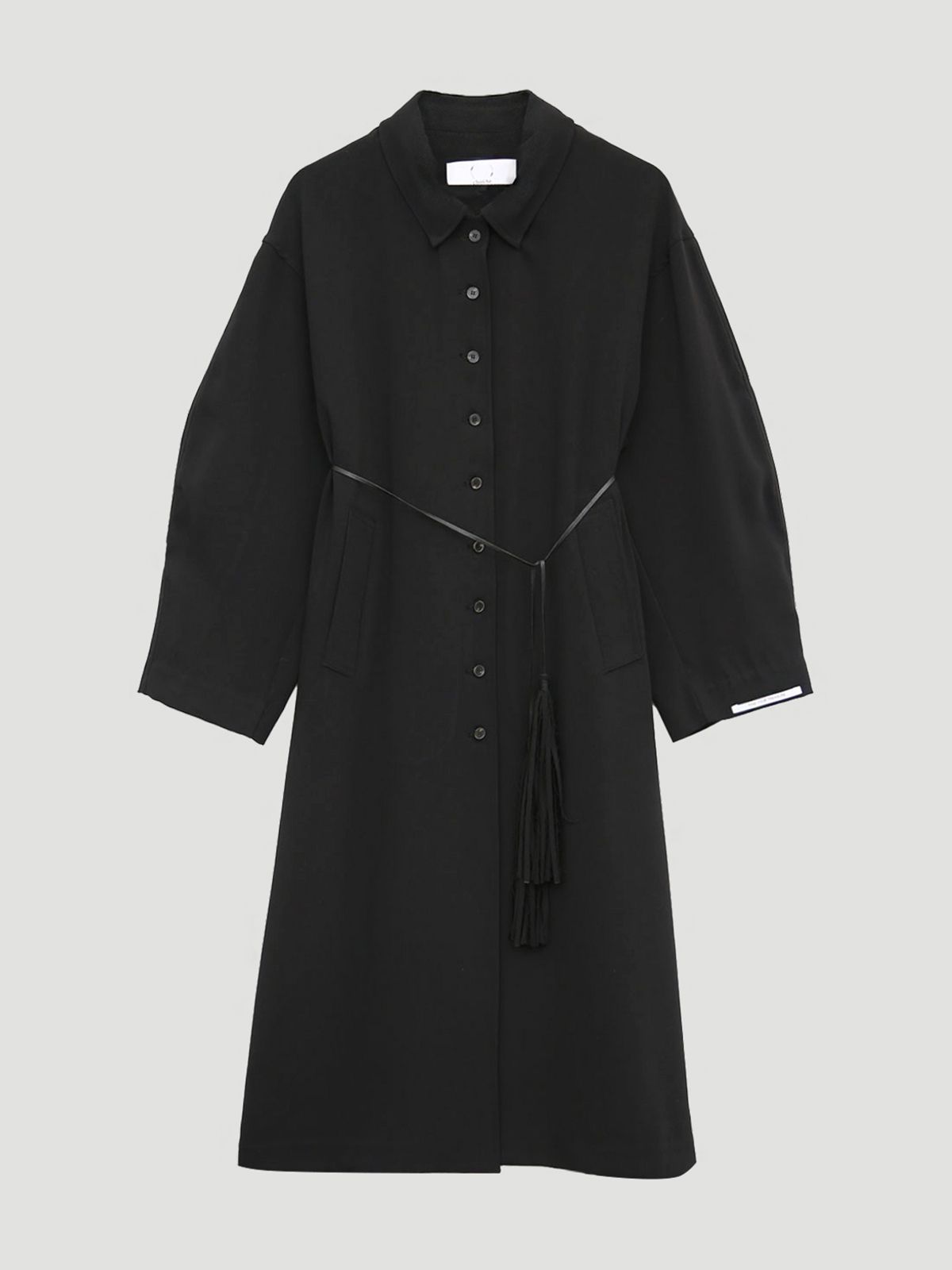 최에(CHOIAE) Tassel Single Trench Coat - Belt SET