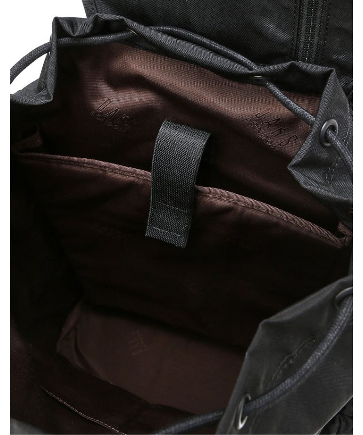 닥스 남성 액세서리(DAKS MEN'S ACCESSORIES) 블랙 플랩 발수코팅 나일론_DBBA6E650BK