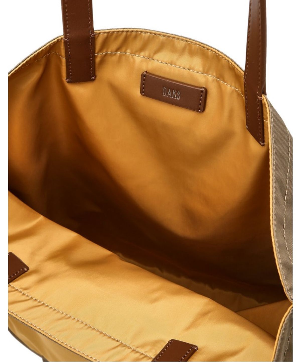닥스 남성 액세서리(DAKS MEN'S ACCESSORIES) 베이지 소재배색 숄더백_DBBA6E901K2