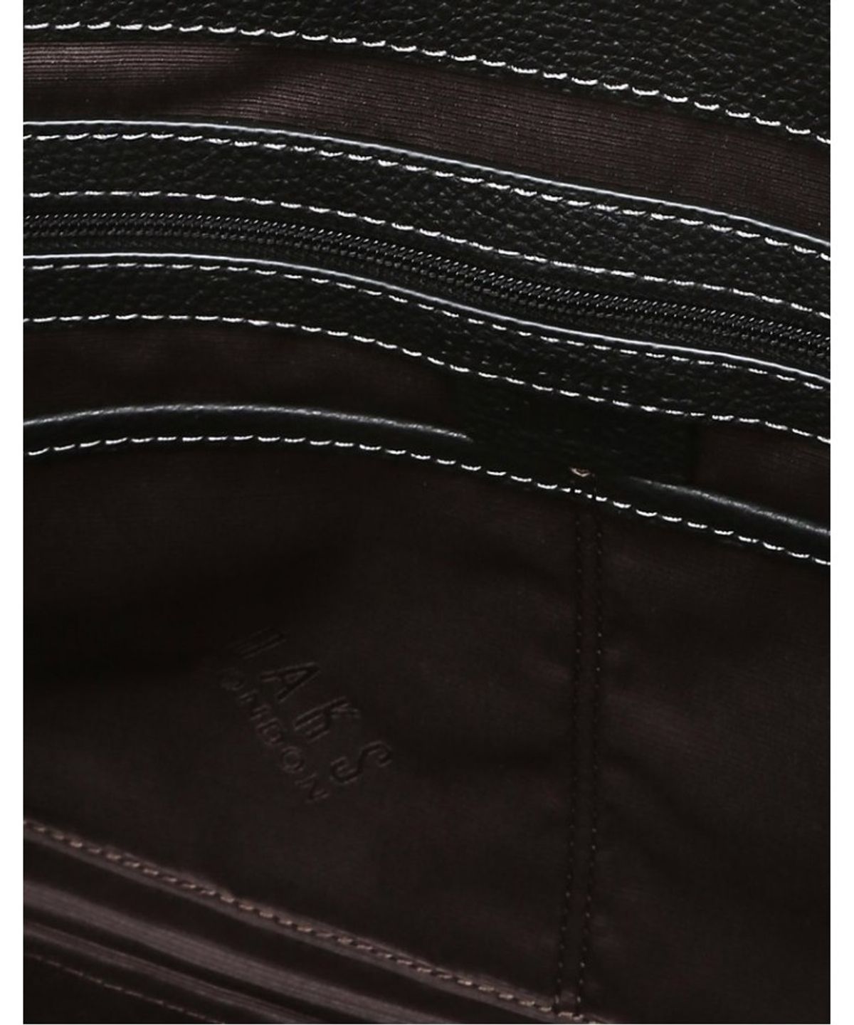 닥스 남성 액세서리(DAKS MEN'S ACCESSORIES) 블랙 그리드패턴 소가죽_DBBA6E269BK